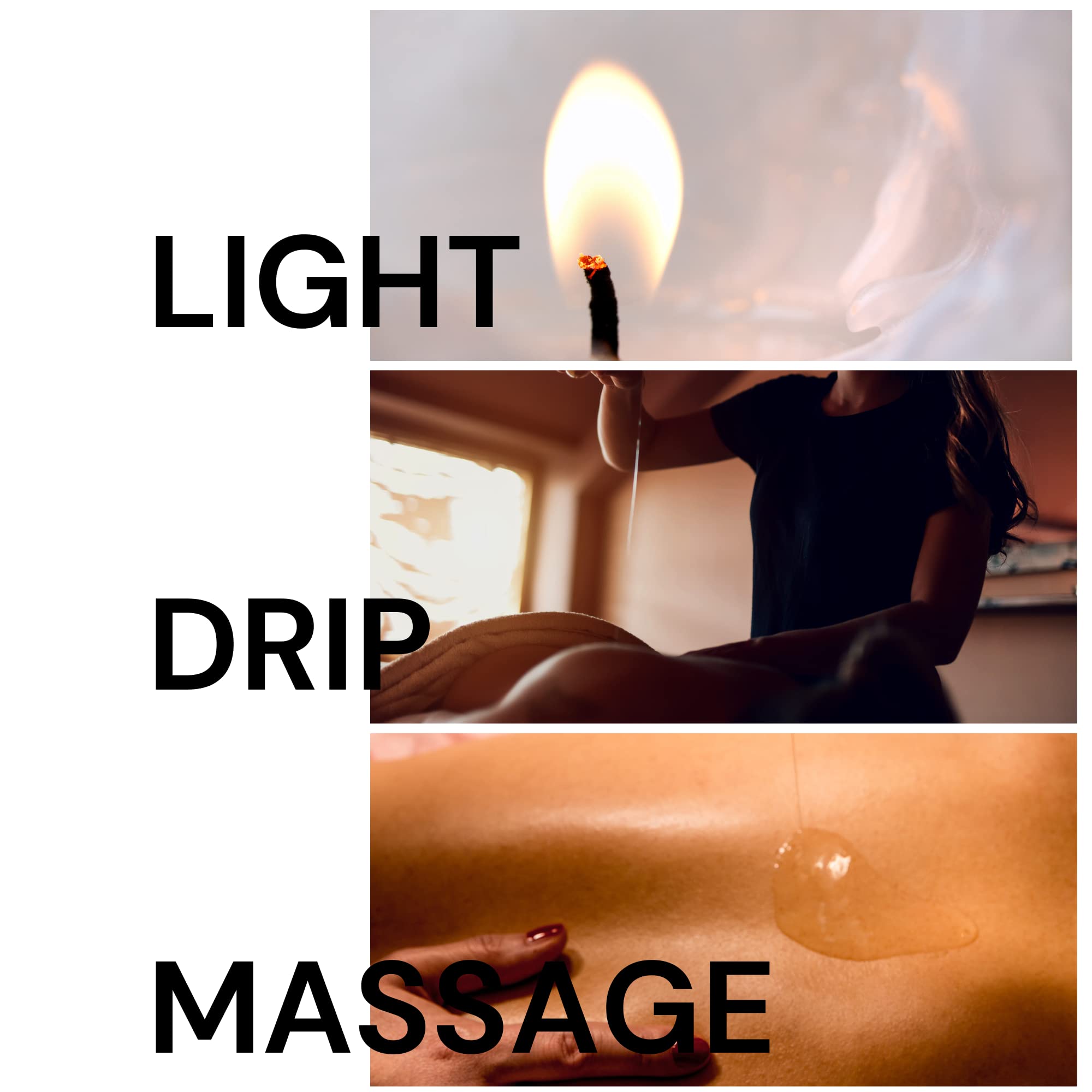 Drip Co Massage Candle - Soy Wax Aromatherapy Candle for Relaxing Oil Therapy, TikTok Trend, Scented Candles for Couples, Spa Essentials, Elegant Massage Experience Massage Candle (Smokey Vanilla)
