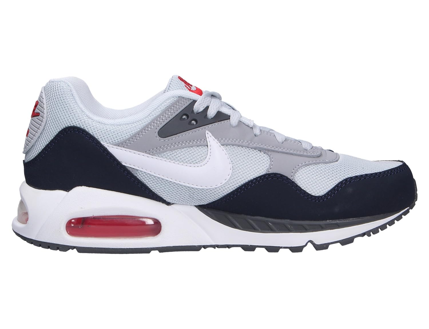 NIKE Men's Sneakers Running Shoes: 8 Pure Platinum White Dark Blue Cherry