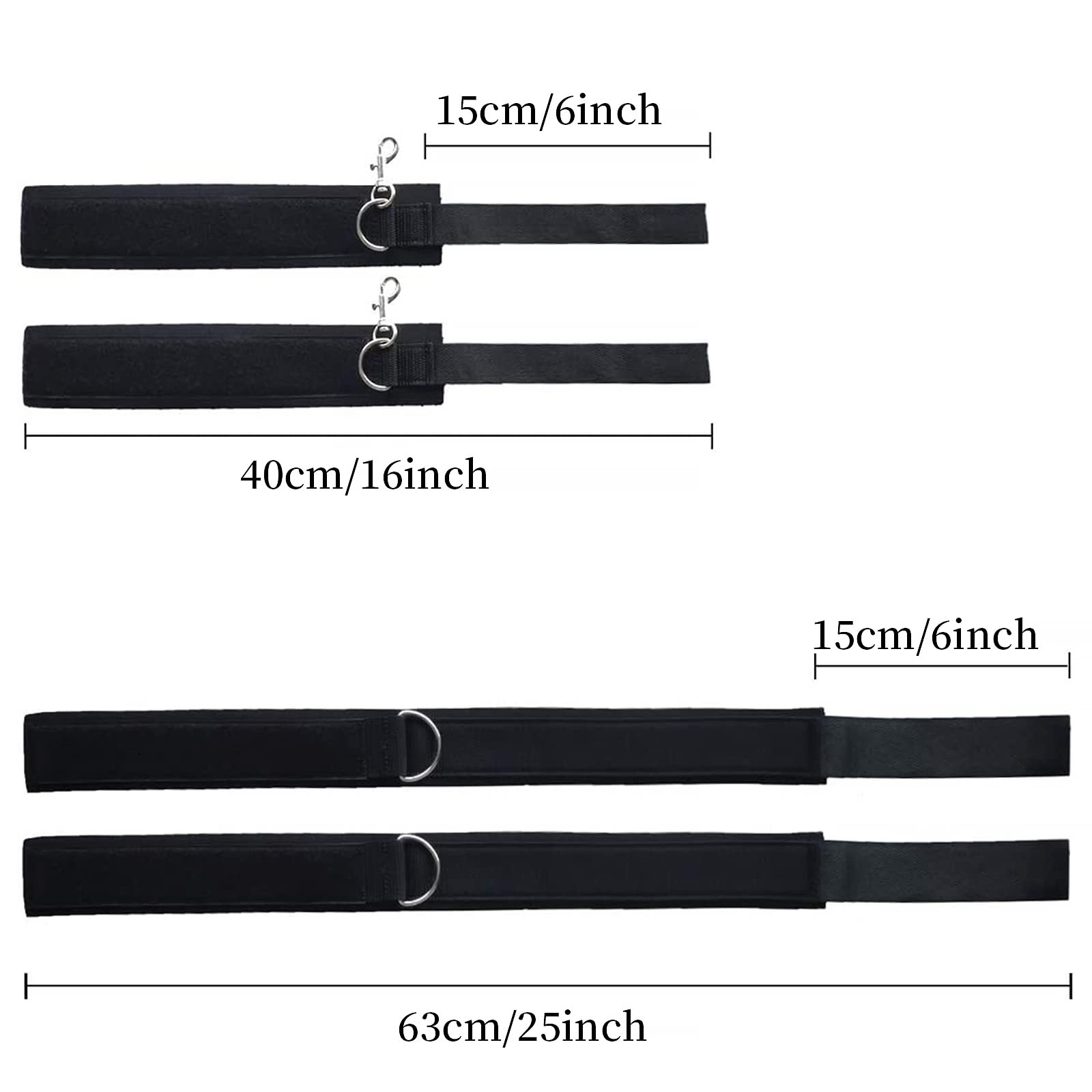 Sex Bondage Wrist & Thigh Cuffs BDSM Restraints Set, Sex Toys for Women with Adjustable Leg Straps Handcuffs for Couple Beginner SM Game Play: Wrist &amp; Thigh Cuffs