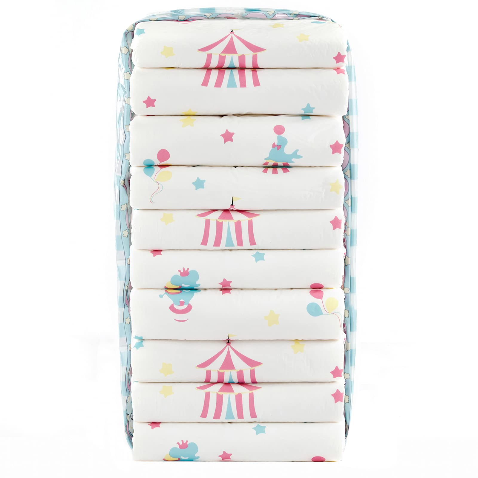 Littleforbig Adult Printed Diaper 10 Pieces - Little Circus (Large 36"-46") thumbnail 5