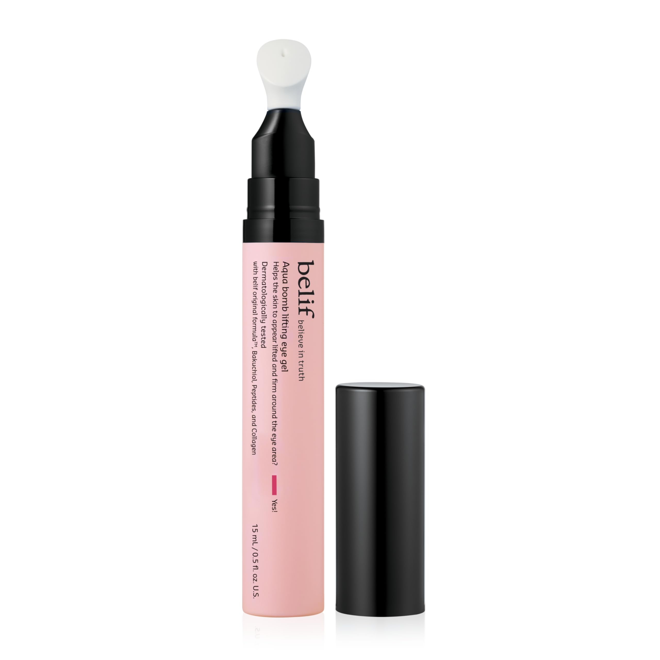 belif Aqua Bomb Cooling Eye Gel - Caffeine & Hyaluronic Acid for Puffiness & Hydration, Niacinamide & Vitamin C for Dark Circles, Adenosine & Collagen for Plumping & Firming, Korean Skin Care