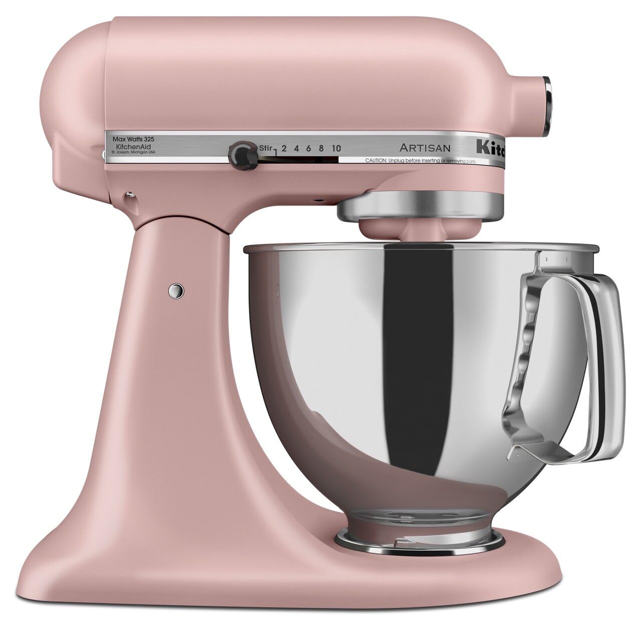 KitchenAid Artisan Series 5 Quart Tilt Head Stand Mixer with Pouring Shield KSM150PS,: Dried Rose