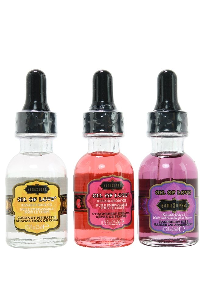 Kama Sutra Oil of Love - The Collection Set - Includes 6 Oil of Love .75 fl oz/22 ml
