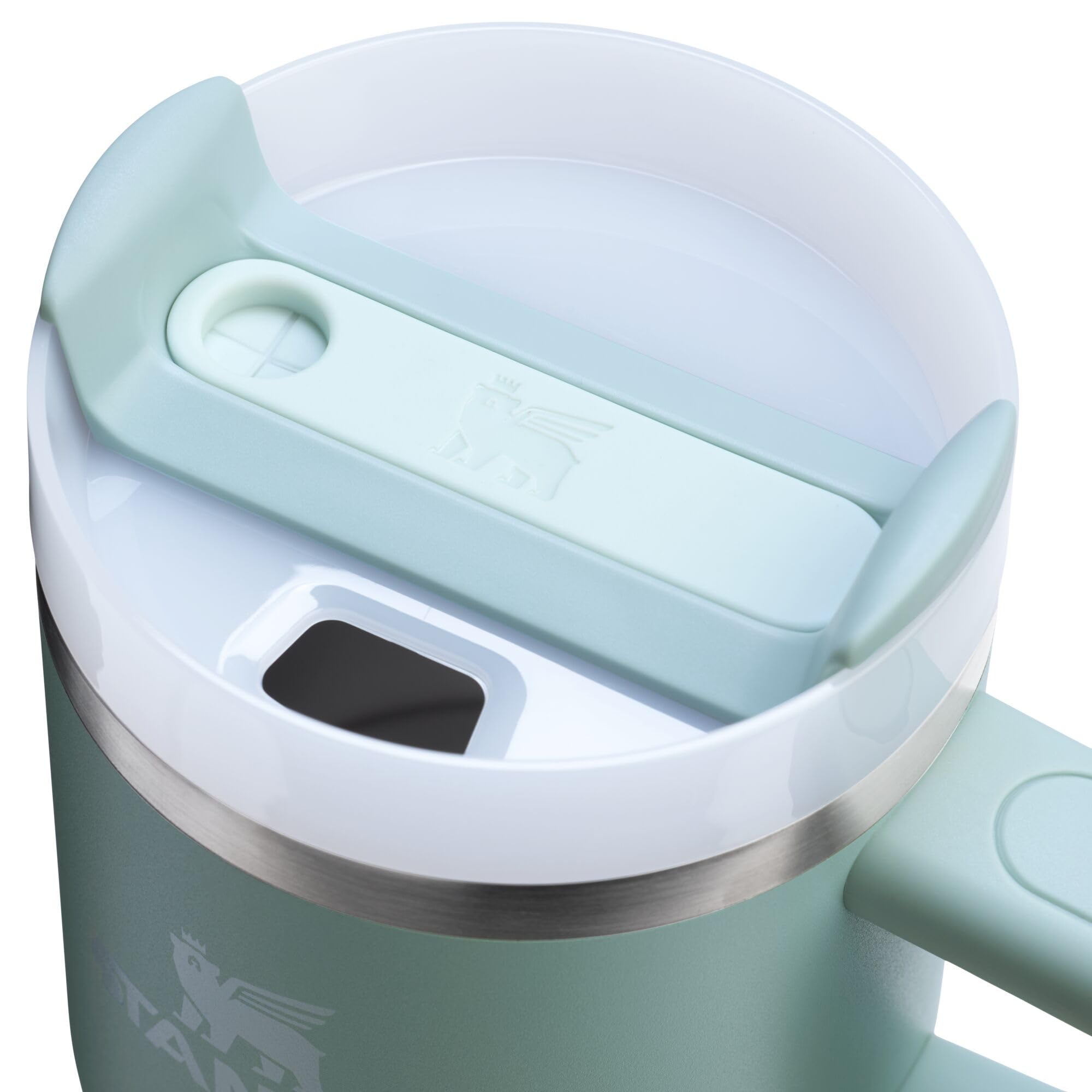 Stanley Quencher H2.0 Tumbler with Handle and Straw 30 oz | Flowstate 3-Position Lid | Cup Holder Compatible for Travel | Insulated Stainless Steel Cup | BPA-Free | Rose Quartz 2.0: 20 Ounces Seafoam