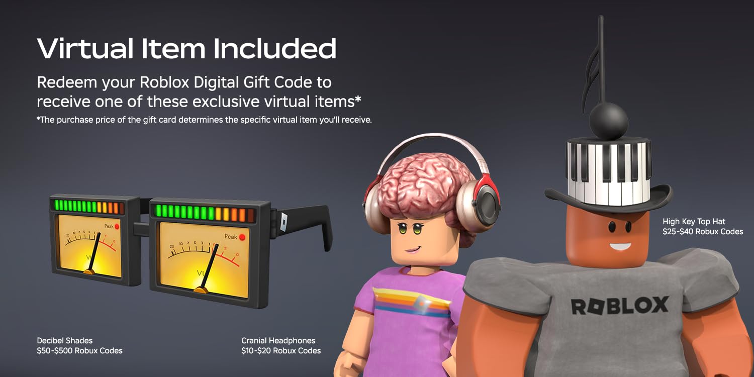 Roblox Digital Gift Card - 2,500 Robux [Includes Exclusive Virtual Item] [Digital Code]: 10
