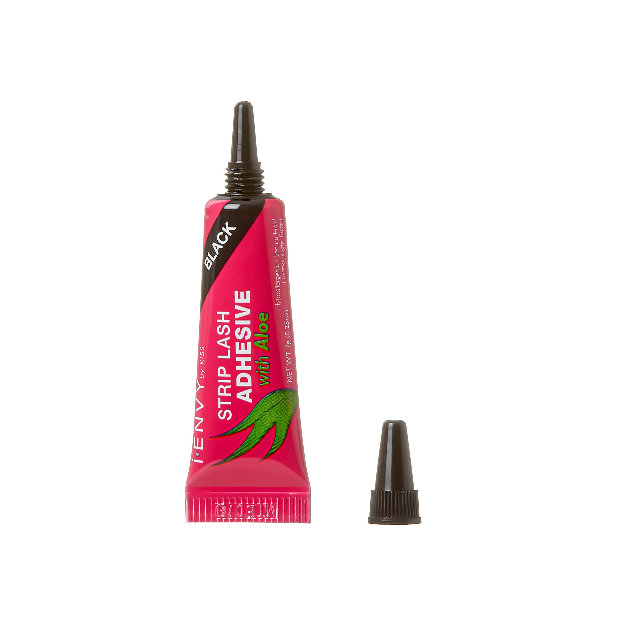 Kiss I Envy Strip Eyelash with Aloe Adhesive Black 0.25oz (6 Pack) by Kiss