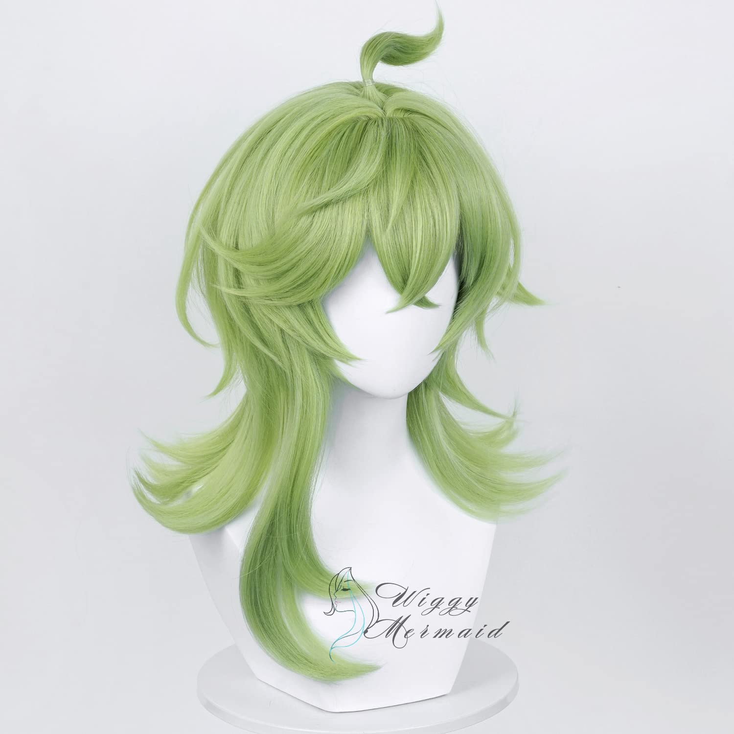 SL Wavy Blonde Ponytail Wig for Jean Cosplay,Golden Princess Hair Wigs with Pigtails Bangs + Wig Cap for Halloween Peach Costume