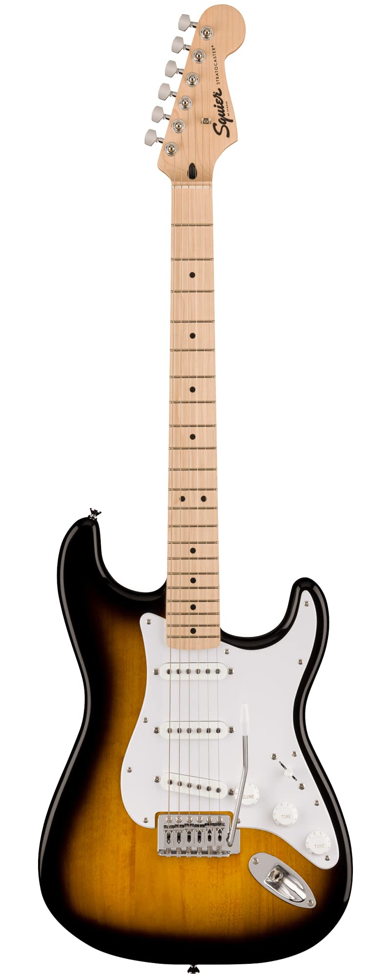 Fender Squier Sonic Stratocaster - 2-Color Sunburst Bundle with Amp, Cable, Tuner, Strap, Picks, and Austin Bazaar Guitar DVD