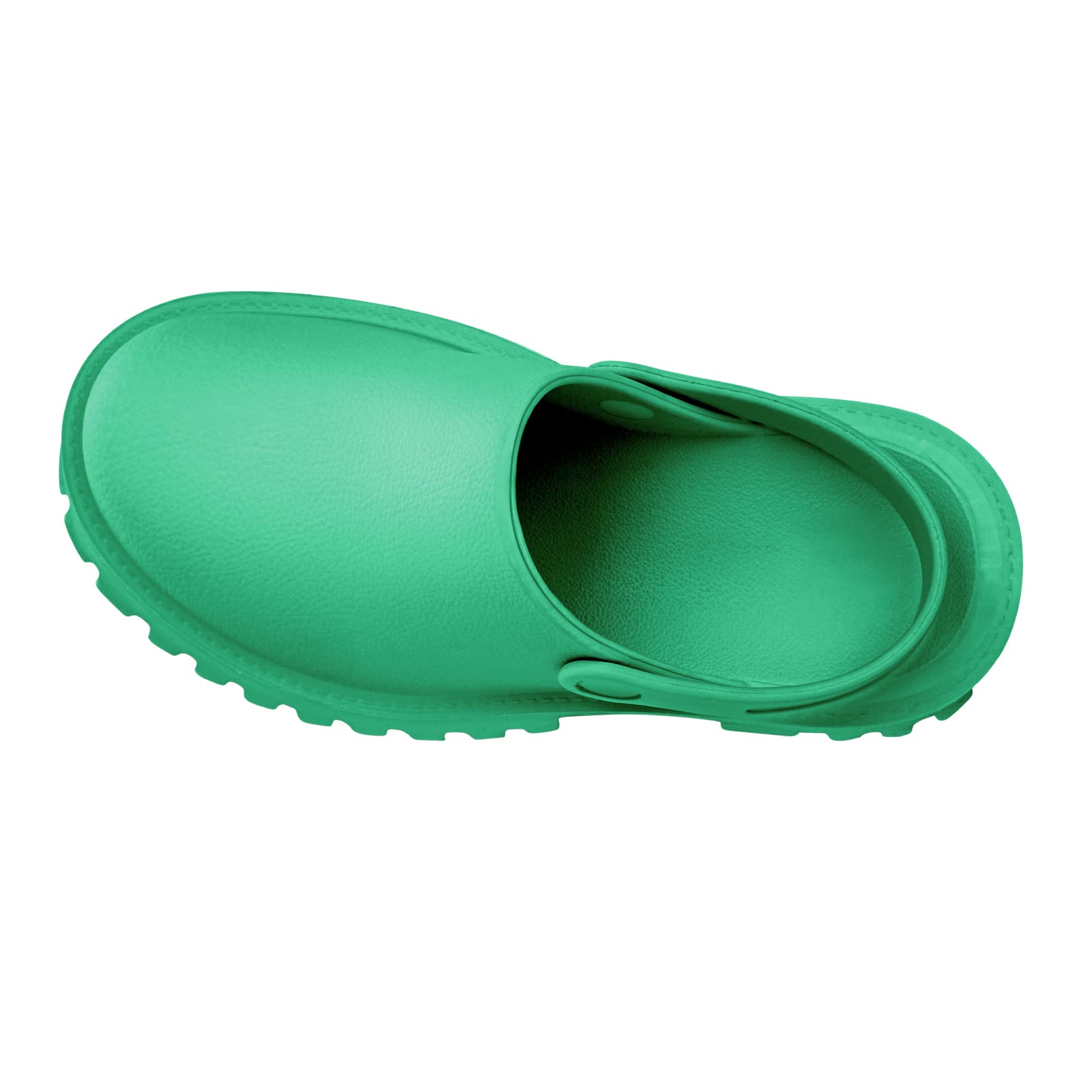 Women Platform Thick Soled Slippers,Beige Slip On Clogs Casual Non Slip Home Lazy Waterproof Fashion Sandals thumbnail 6