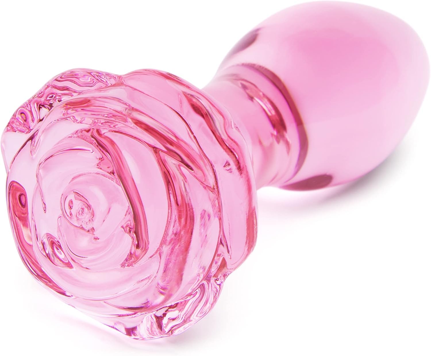 Pink Glass Butt Plug,Crystal  Anal Plug,Adult Sex AnalToy,Sex Gifts,S&M Anal Trainer,Portable Bum Plug Bomb Plug,Anal Expander Training Masturbation for Adult Female Men Women Gay and Couples: Flower