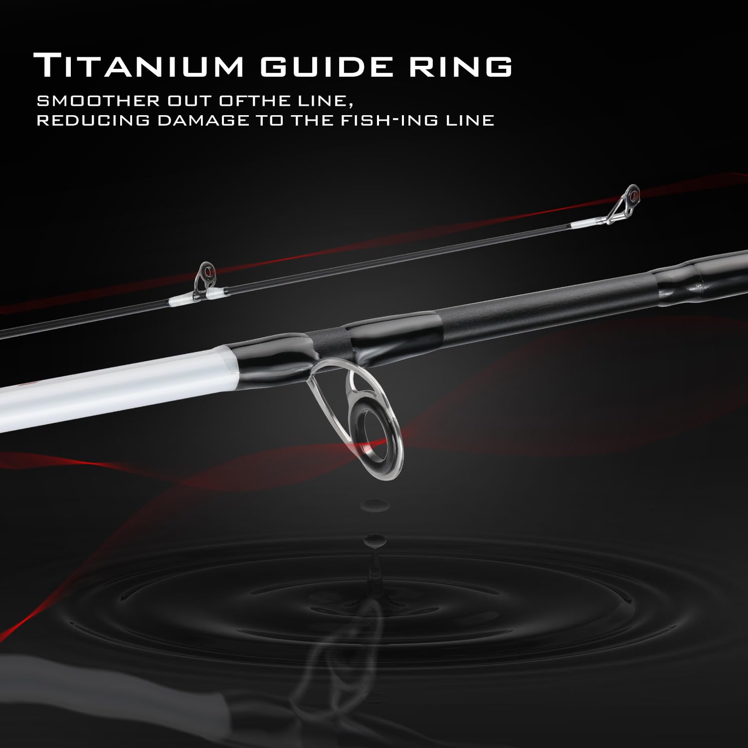 Sougayilang Spinning Reel and 2-Piece Fishing Rod Combo, Durable Graphite & Fiberglass Rod, Split-Grip Cork Handle,Right/Left Handle Position: White 7'00''-2000