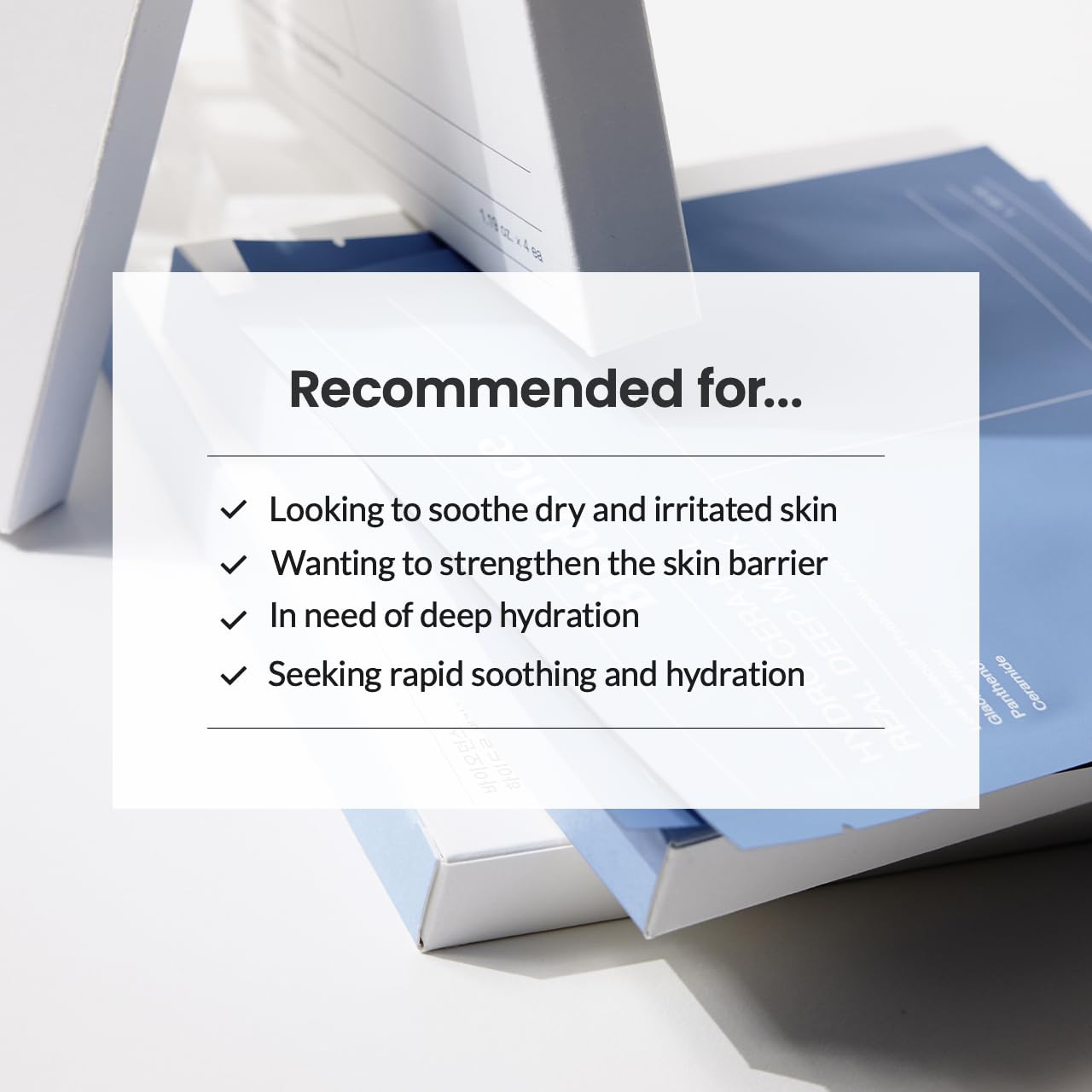 BIODANCE Hydro Cera-nol Real Deep Mask, Overnight Hydrogel Mask, Hydrating Facial Mask For Sensitive Skin, Redness Reducing & Quick Soothing Effect, 1.19oz(34g) x 4ea: 4 Count (Pack of 1) Cera-nol Mask