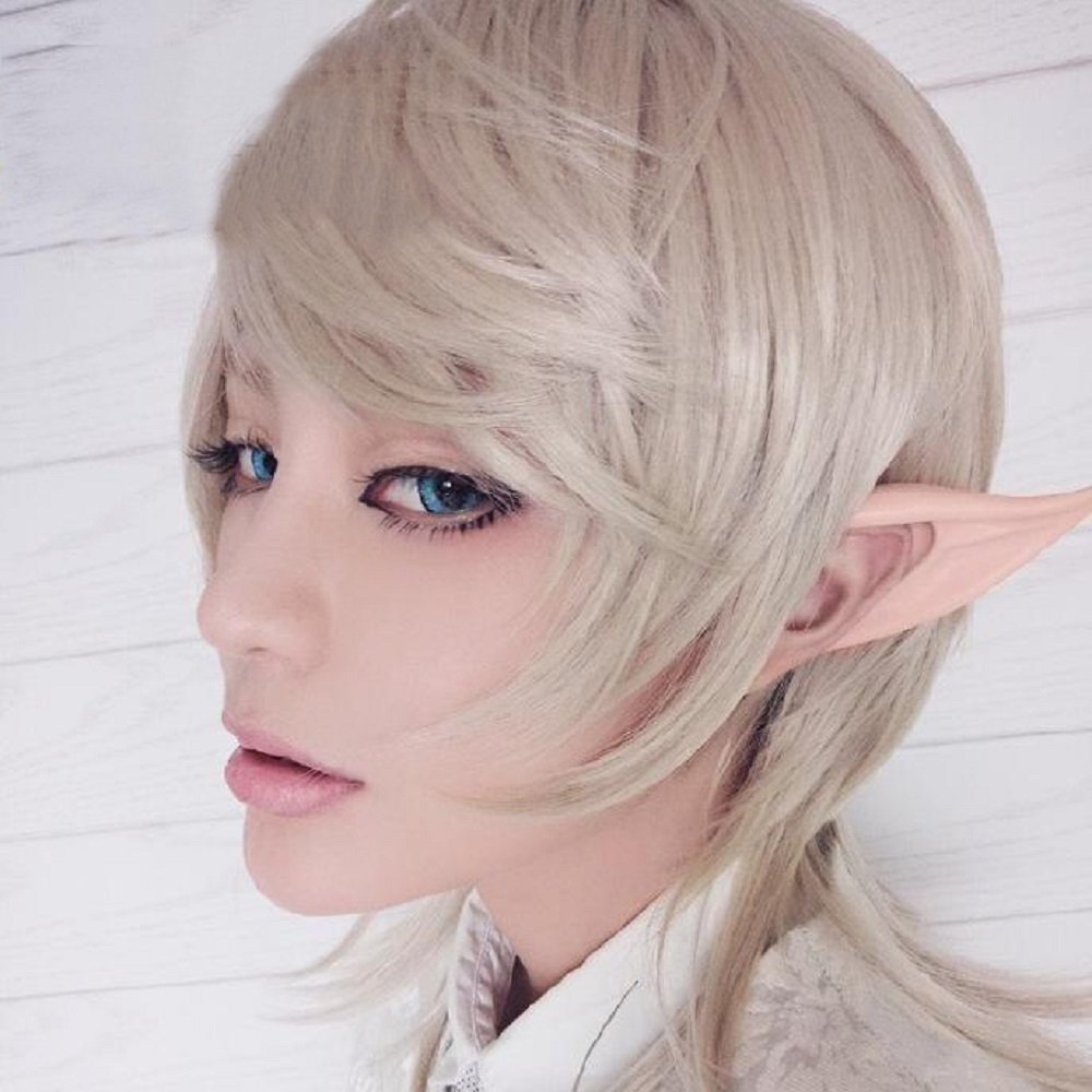 Secaden Cosplay Fairy Pixie Elf Ears Soft Pointed Ears Tips Anime Party Dress Up Costume Accessories (): 3 Styles