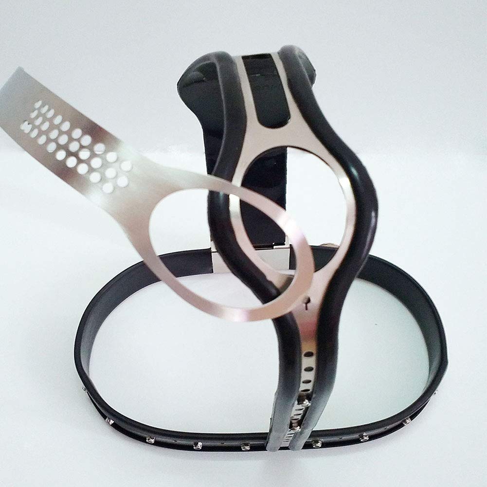 Chastity Belt Woman Chastity Chastity Belt with Vagina Anal 2 Plug Stainless Steel Sex Toys for Women BDSM Set Bondage Fetish Slave Lingerie Sex Toys 60-150cm,130/140cm(51/55in)