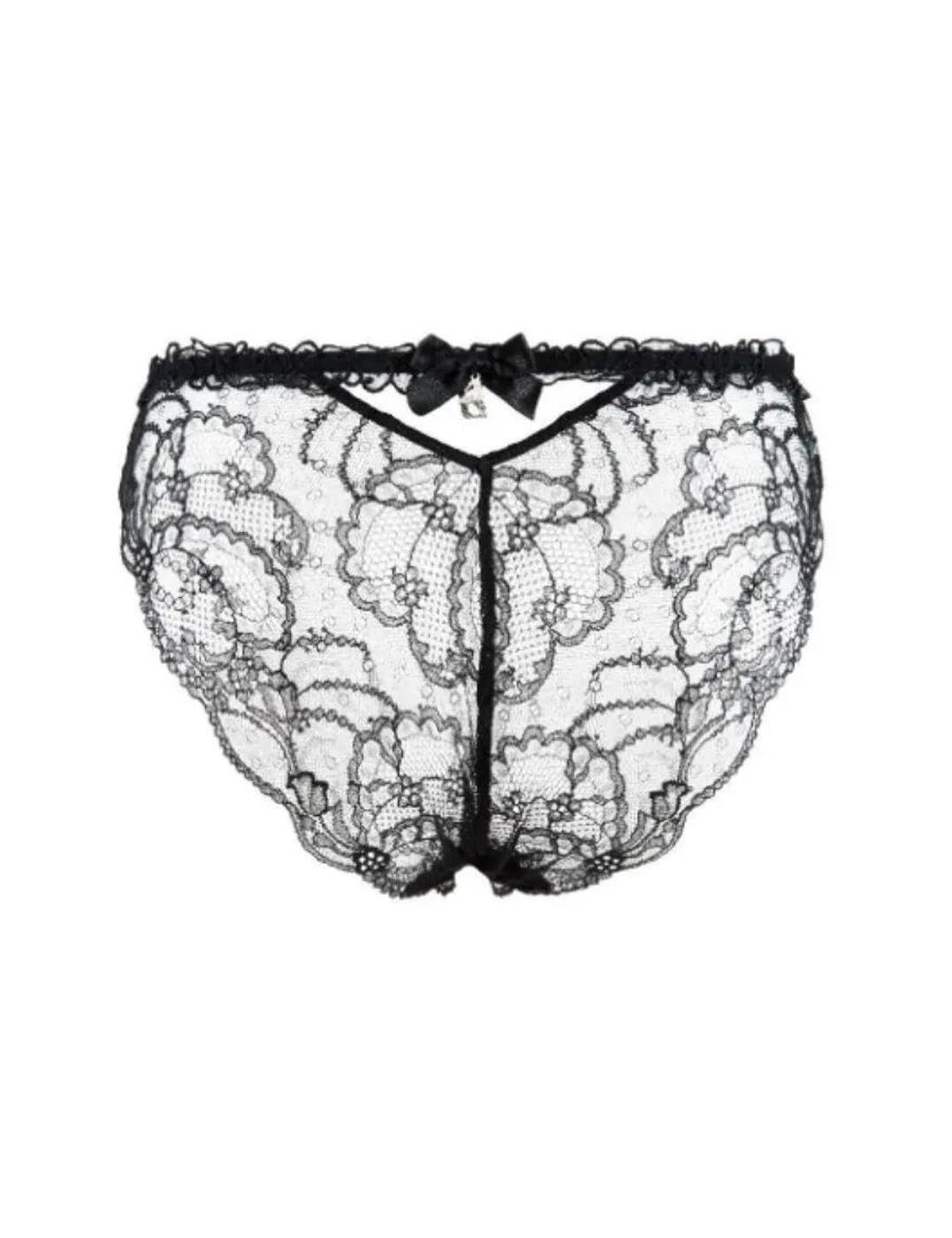 Lise Charmel Women's ACA0703 Soir De Venise Italian Brief Panty: Medium Noir Diamant