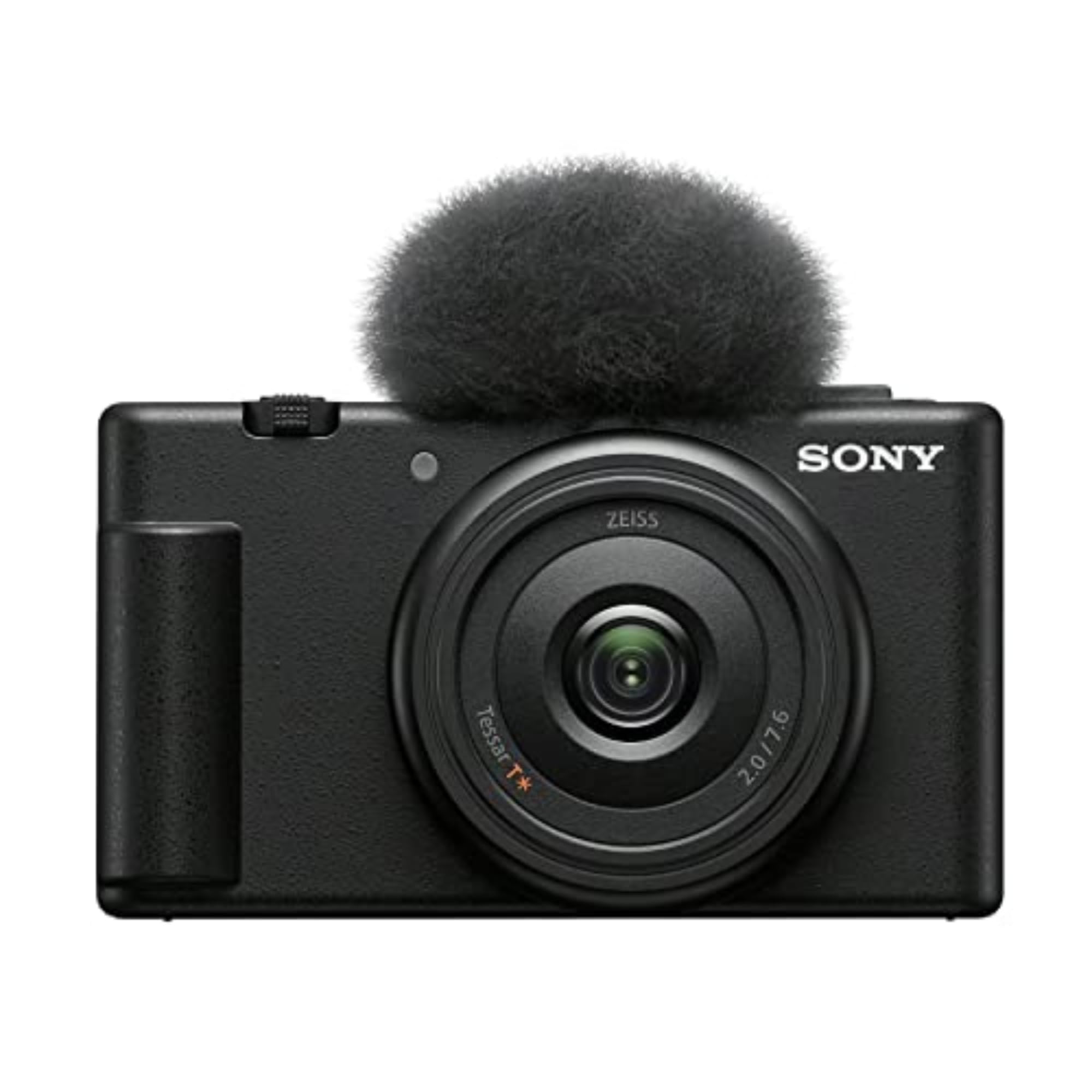 Sony ZV-1F Vlog Camera for Content Creators and Vloggers White: Black Camera Only