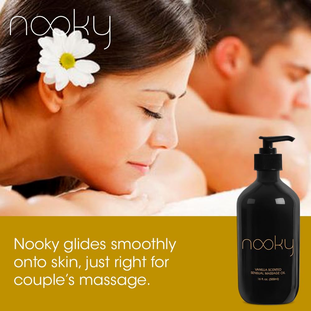 Nooky Vanilla Massage Oil with Fractionated Coconut Oil.16 Ounce: Nooky Vanilla Massage Oil with Fractionated Coconut Oil.16 Ounce