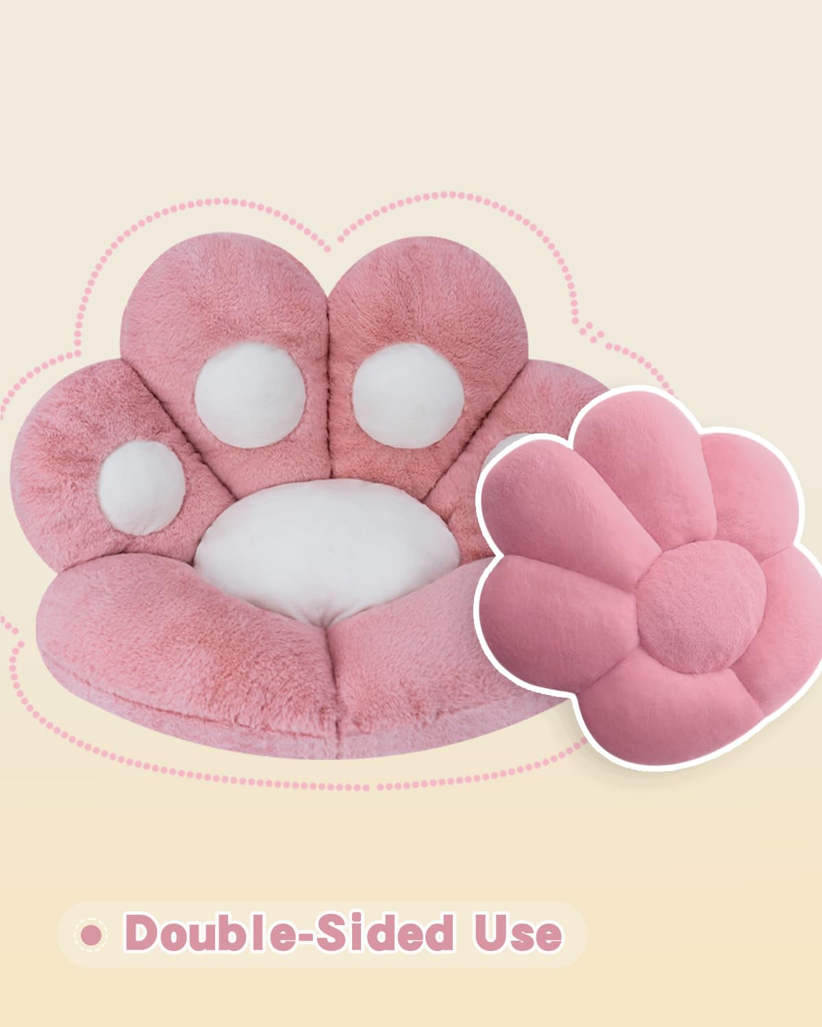 MOONBEEKI Cat Paw Cushion Chair Comfy Kawaii Plush Seat Cushions Shape Lazy Pillow for Gamer Chair 28"x 24" Cozy Floor Cute Seat Kawaii for Girl Worker Gift, Dining Room Bedroom Decorate Black: MOONBEEKI Cat Paw Cushion Chair Comfy Kawaii Chair Plush Seat Cushions Shape Lazy Pillow for Gamer Chair 28"x 24" Cozy Floor Cute Seat Kawaii for Girl Worker Gift, Dining Room Bedroom Decorate