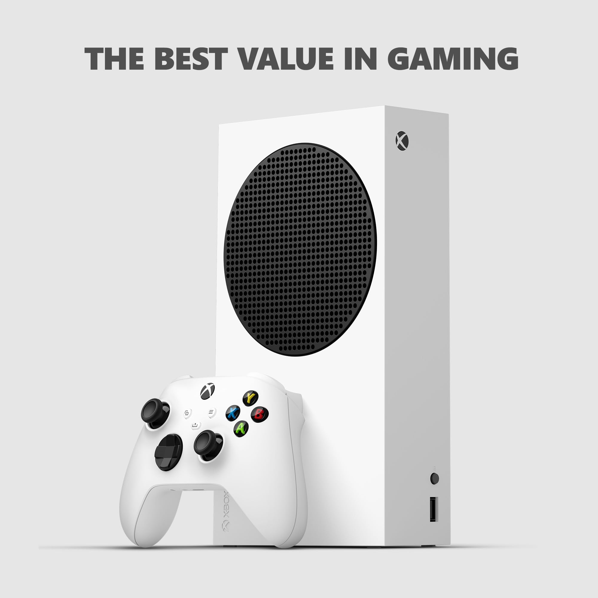 Microsoft Xbox Series S 512GB SSD Console - Includes Xbox Wireless Controller - Up to 120 frames per second - 10GB RAM 512GB SSD - Experience high dynamic range - Xbox Velocity Architecture: 2023 Packaging