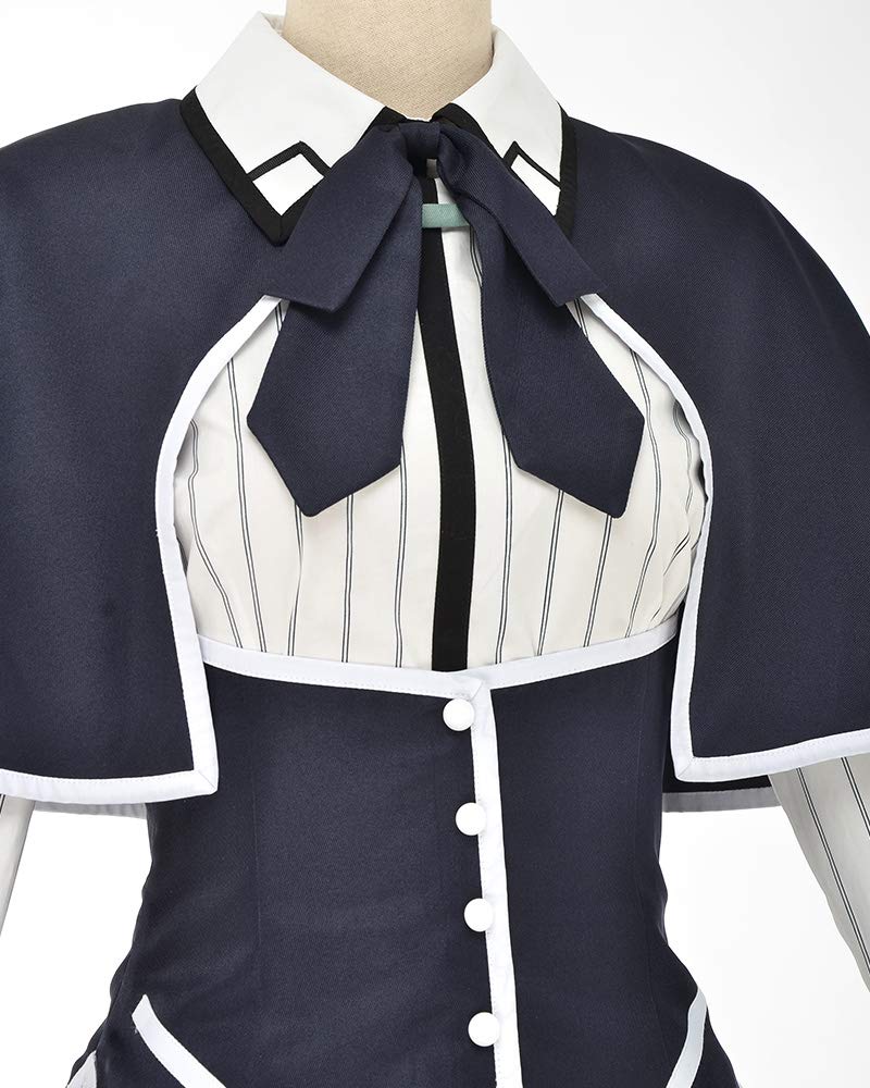 Haikyuu Women Crimson Haired Ruin Princess Cosplay School Uniform Costume With Cape Sock Dress Halloween Comic Con