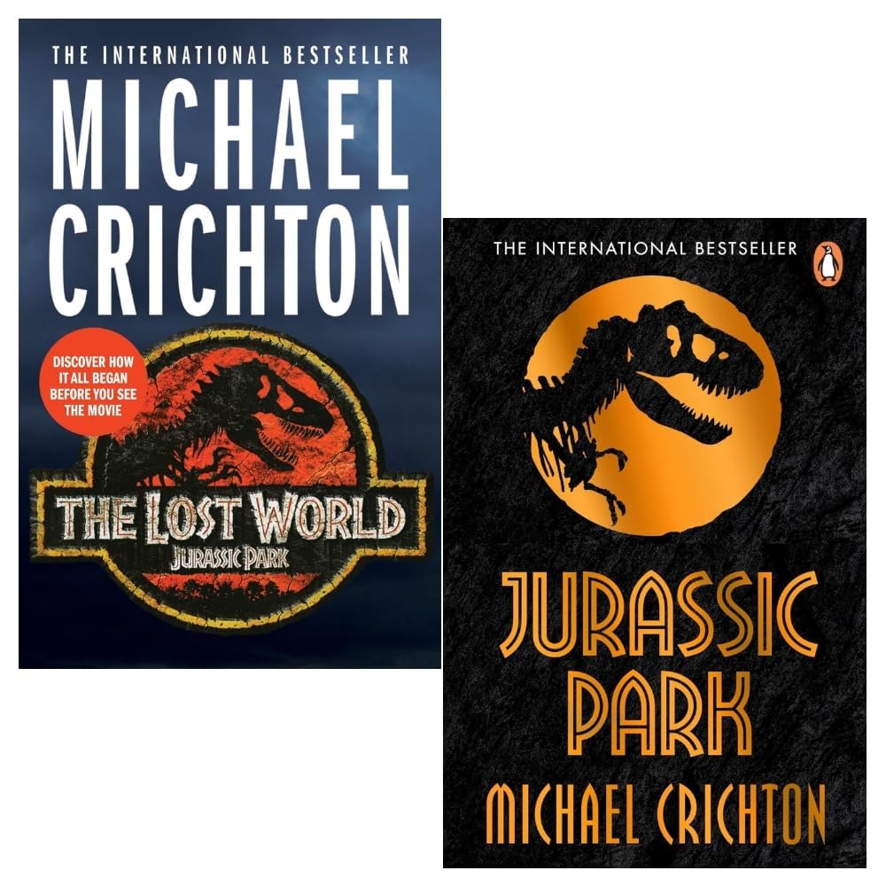 Michael Crichton Jurassic Park 2 Books Collection Pack Set (Jurassic Park, The Lost World) thumbnail 1