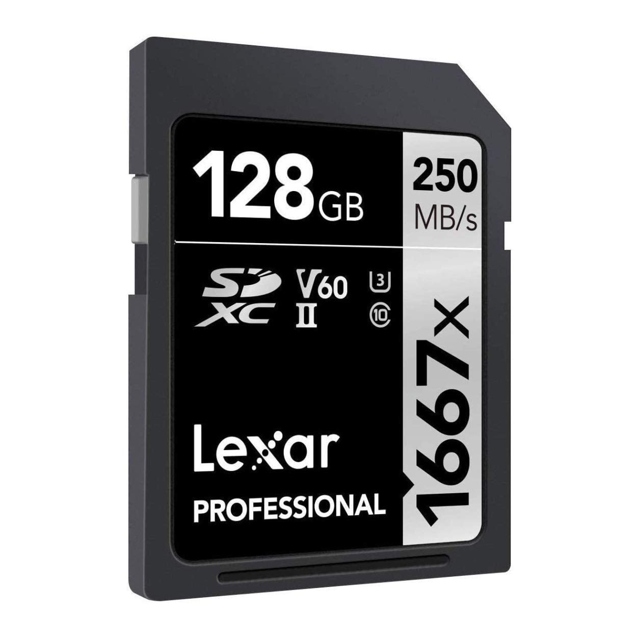 Lexar 128GB (2-Pack) Professional 1667x SD Card, UHS-II, C10, U3, V60, Full HD, 4K, Up To 250MB/s Read SDXC Memory Card, for Professional Photographer, Videographer, Enthusiast (LSD128CBNA16672): 2-Pack 128GB