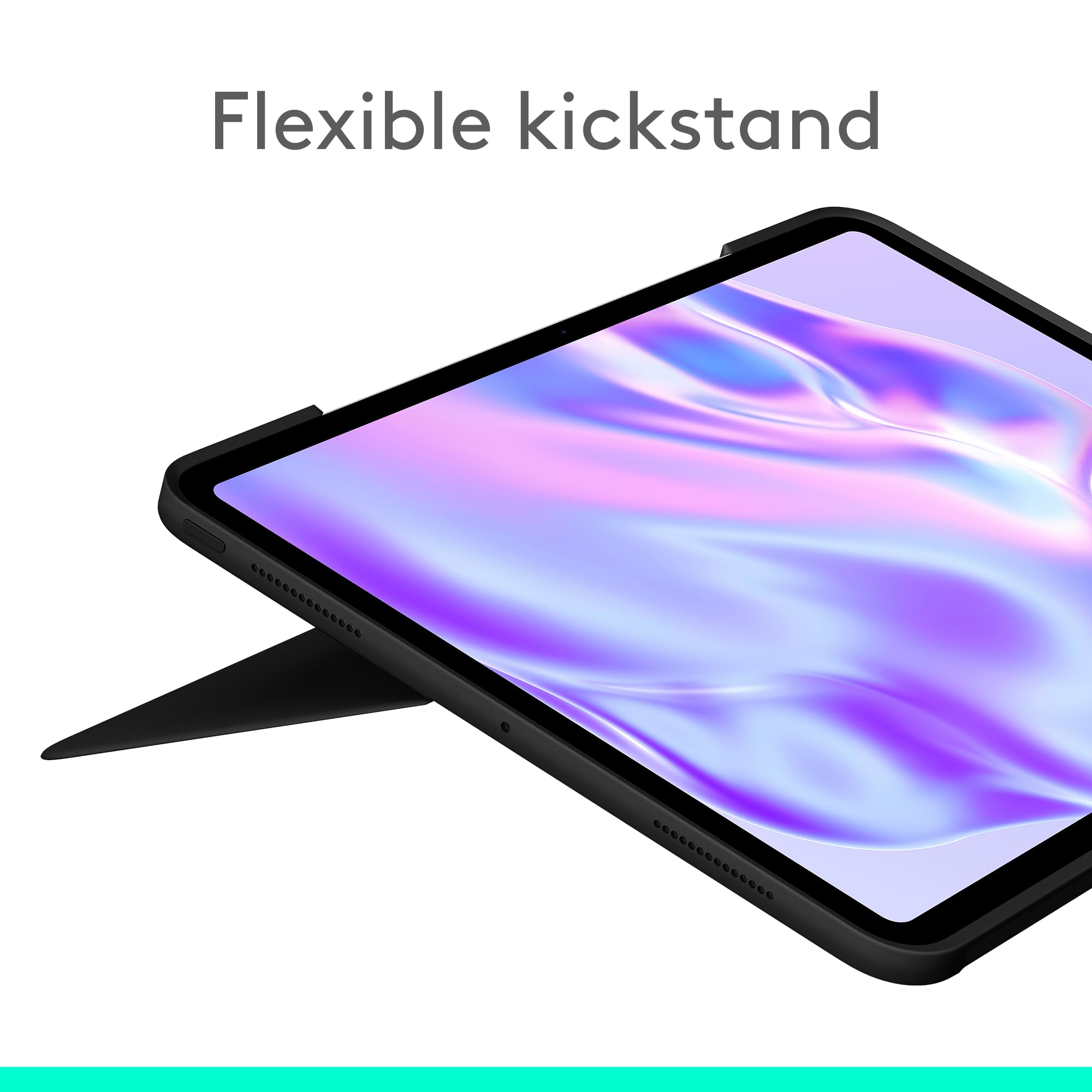 Logitech Combo Touch iPad Pro 13-inch (M4)(2024) Keyboard Case - Detachable Backlit Keyboard with Kickstand, Comfortable Typing, Multi-use Mode - Midnight Black