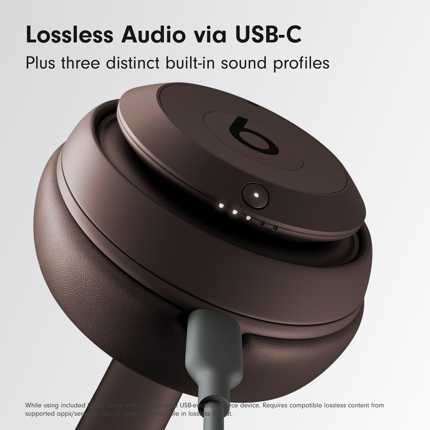 Beats Studio Pro x Kim Kardashian - Bluetooth Noise Cancelling Headphones with AppleCare+ (2 Years) - Moon: Deep Brown Studio Pro &amp; Power Adapter Without AppleCare+