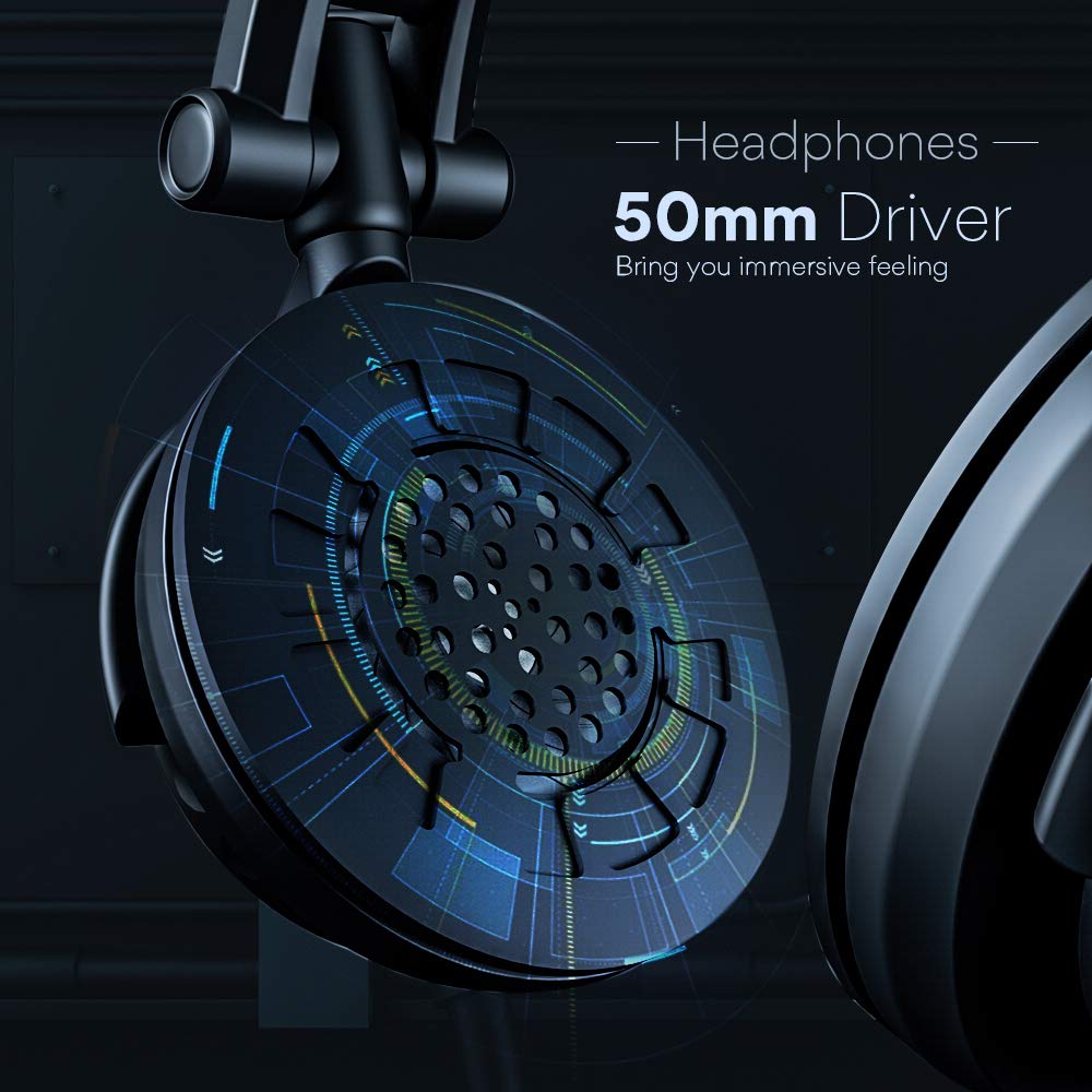 MAONO Microphone with Studio Headphone Set 192kHz/24bit Vocal Condenser Cardioid Podcast Mic Compatible with Mac and Windows, YouTube, Gaming, Live Streaming, Voice-Over (): AU-A04H