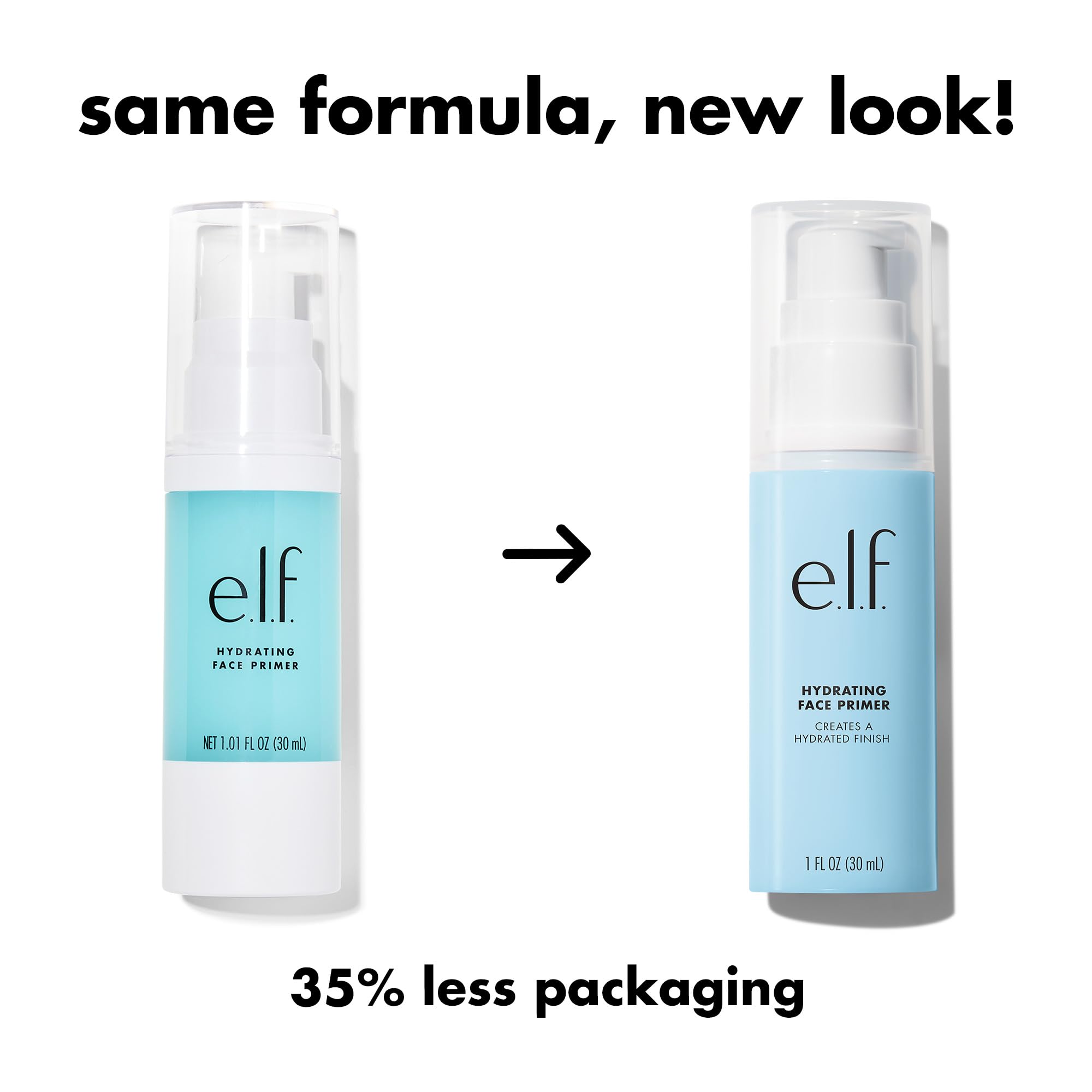 e.l.f. Hydrating Face Primer, Makeup Primer For Flawless, Smooth Skin & Long-Lasting Makeup, Fills In Pores & Fine Lines, Vegan & Cruelty-free, Small: 1.01 Fl Oz (Pack of 1)