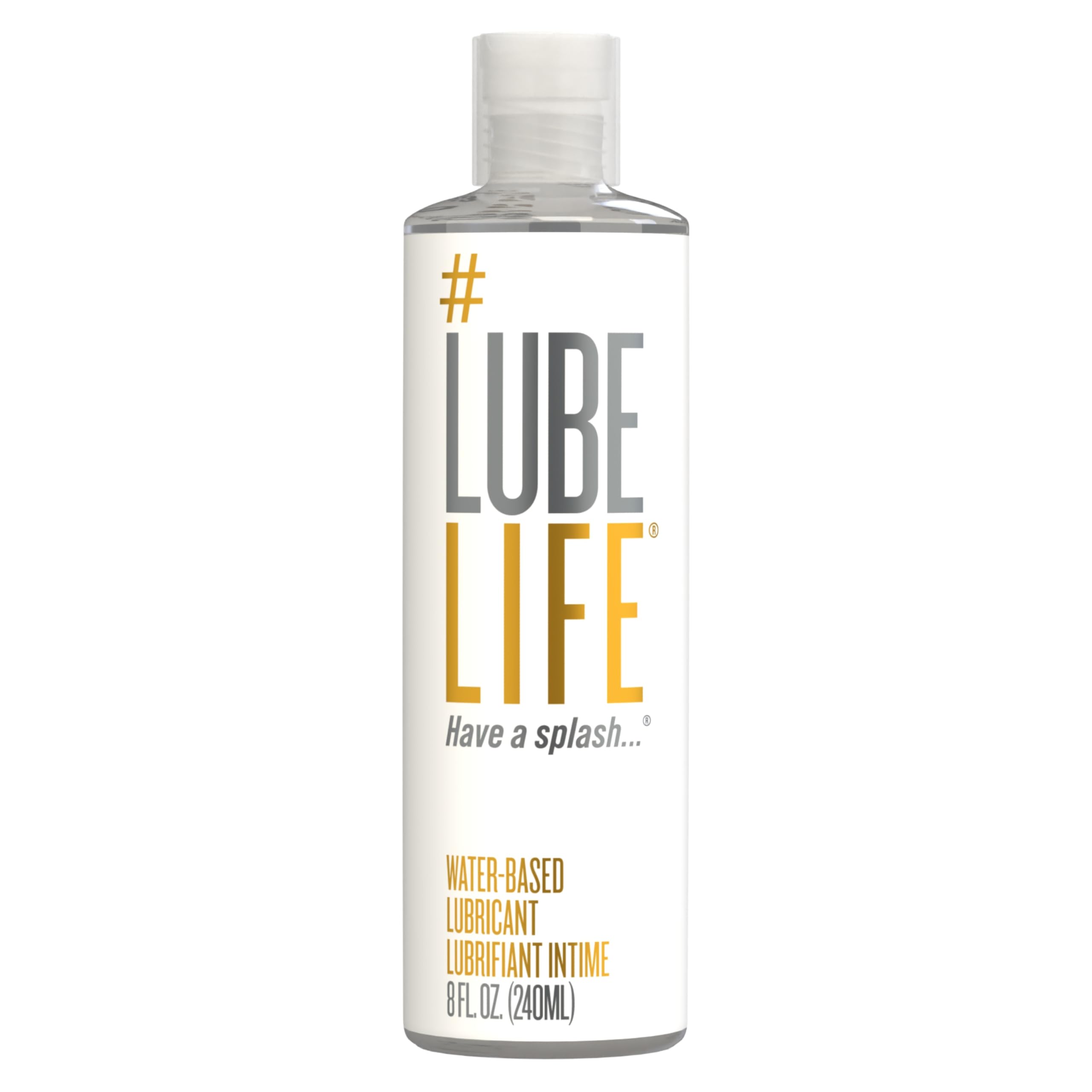 Lube Life Water-Based Personal Lubricant, Lube for Men, Women and Couples, Non-Staining, 8 Fl Oz: 8 Fl Oz (Pack of 1)