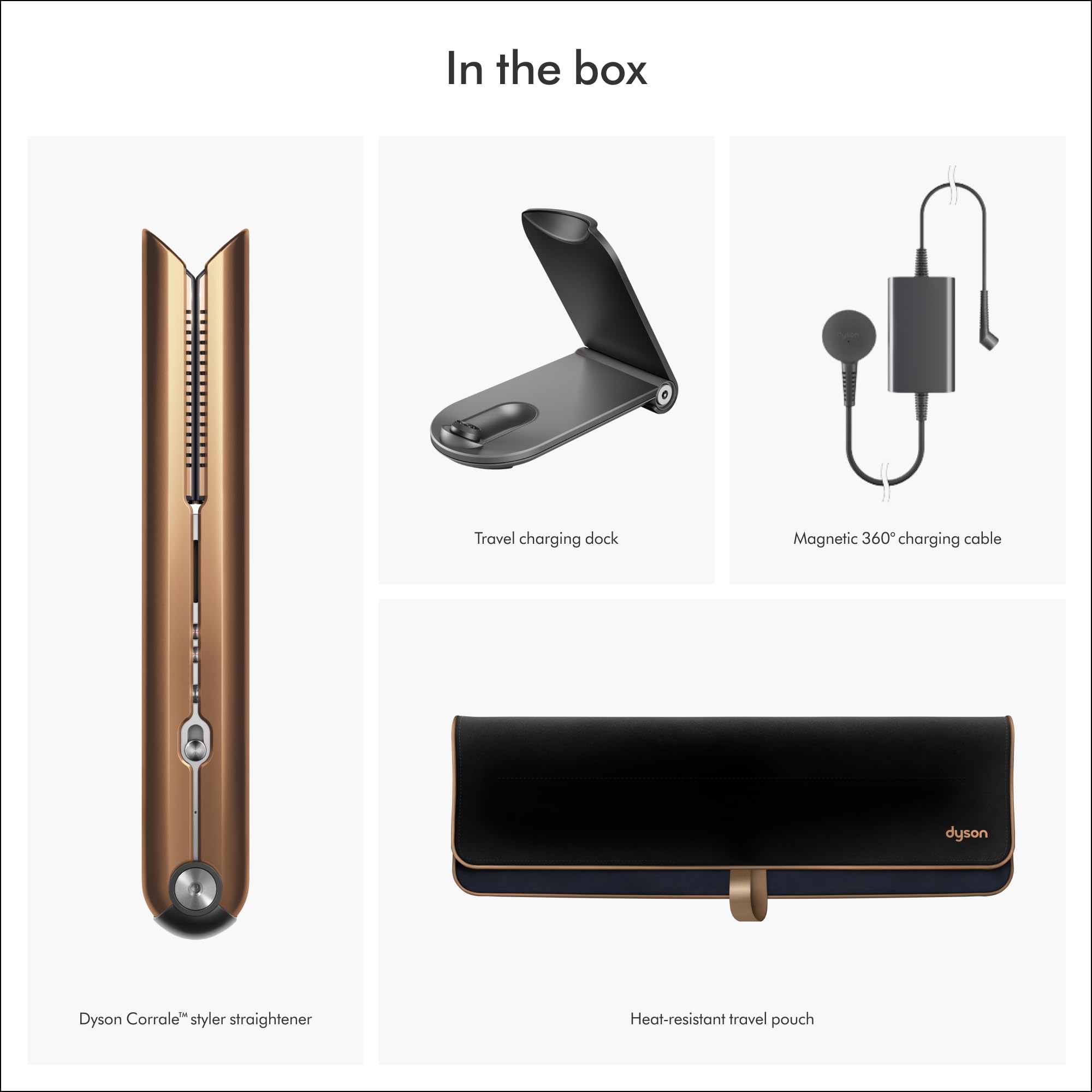 Dyson Corrale™ Hair Straightener: Nickel/ Copper