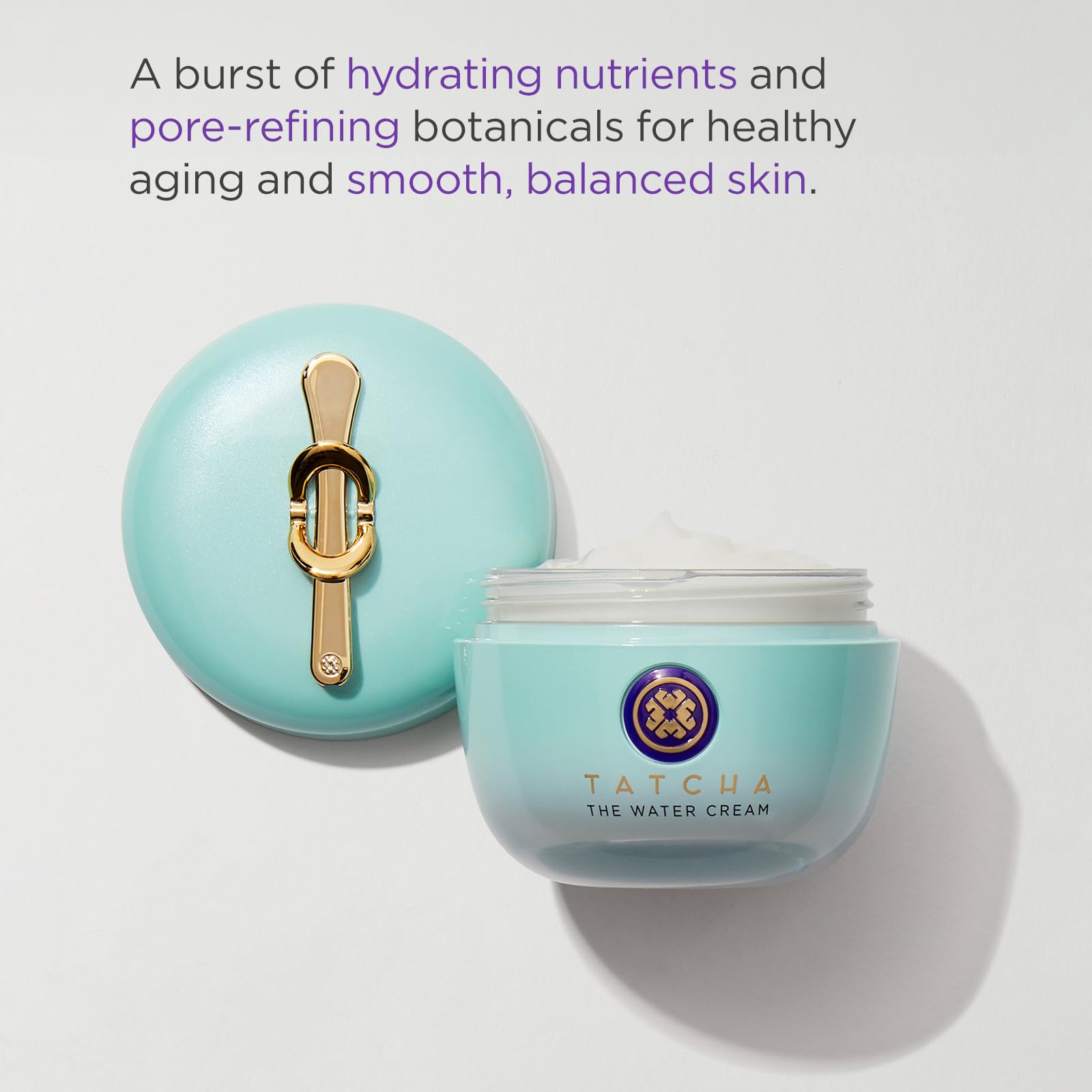 TATCHA The Water Cream | Cream Moisturizer for Face, Optimal Hydration For Pure Poreless Skin: 1.7 Fl Oz (Pack of 1)