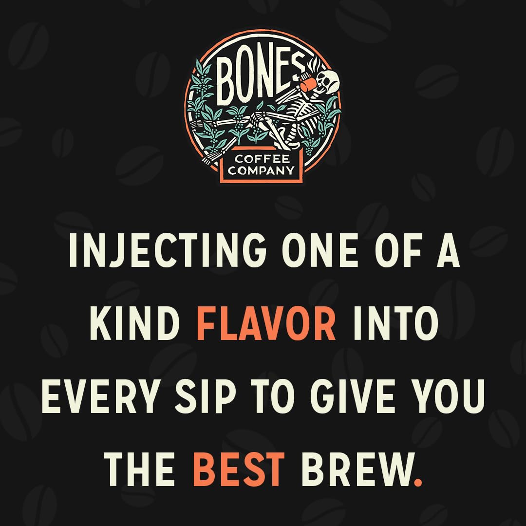 Bones Coffee Company The Nightmare Before Christmas Mudslide Boogie Flavored Coffee Beans, Medium Roast Ground Coffee Low Acid, Chocolate Mudslide Flavor (12 oz)