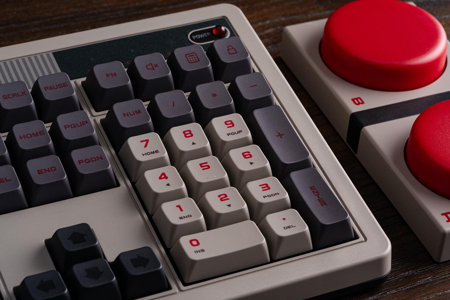 8BitDo Retro 108 Mechanical Keyboard with 108 Keys and Integrated Numpad, Bluetooth/2.4G/USB-C Hot Swappable Wireless Gaming Keyboard for Windows and Android - N Edition