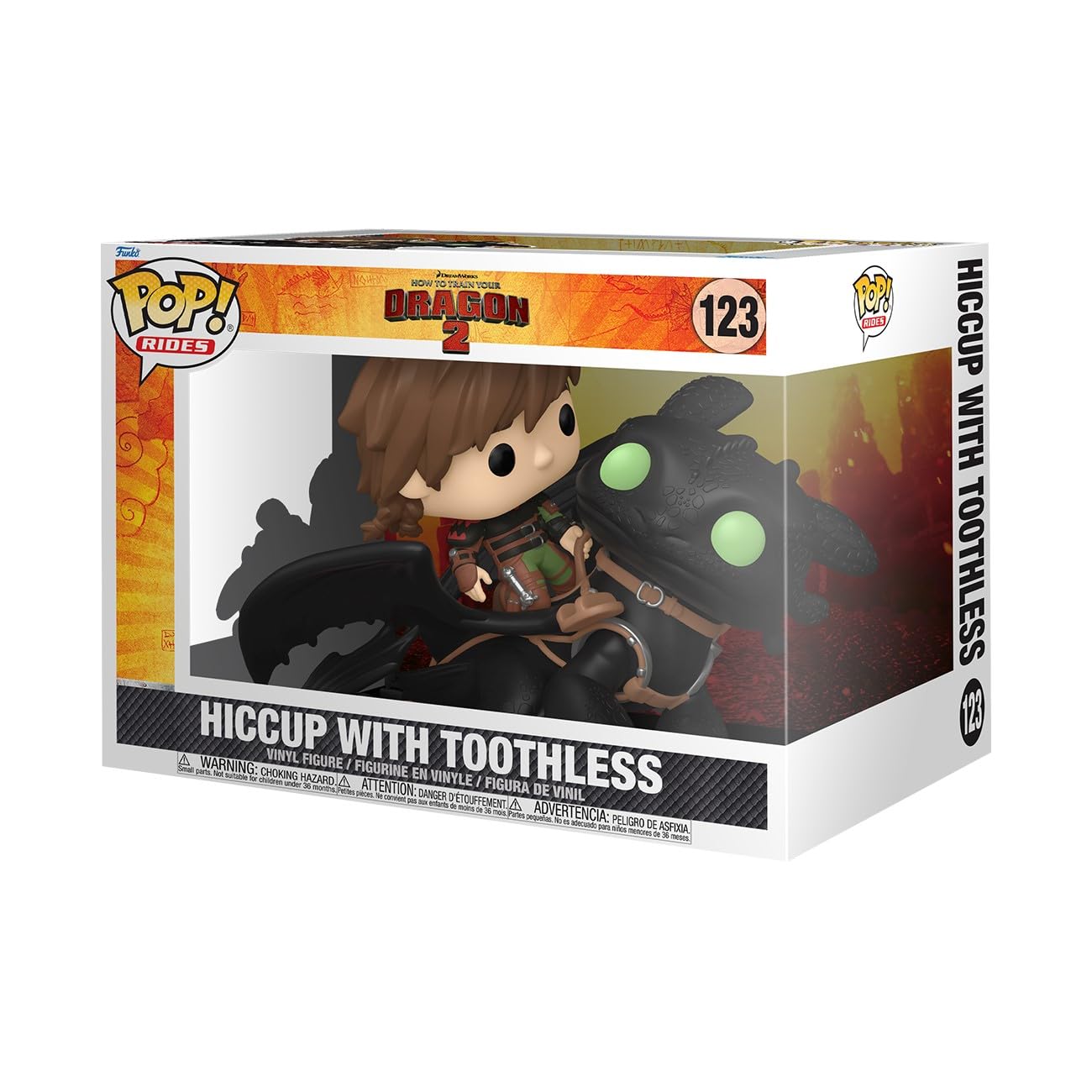 Funko POP! Rides Deluxe: How to Train Your Dragon – Hiccup with Toothless - Collectable Vinyl Figure - Gift Idea - Official Merchandise - for Kids & Adults - Movies Fans