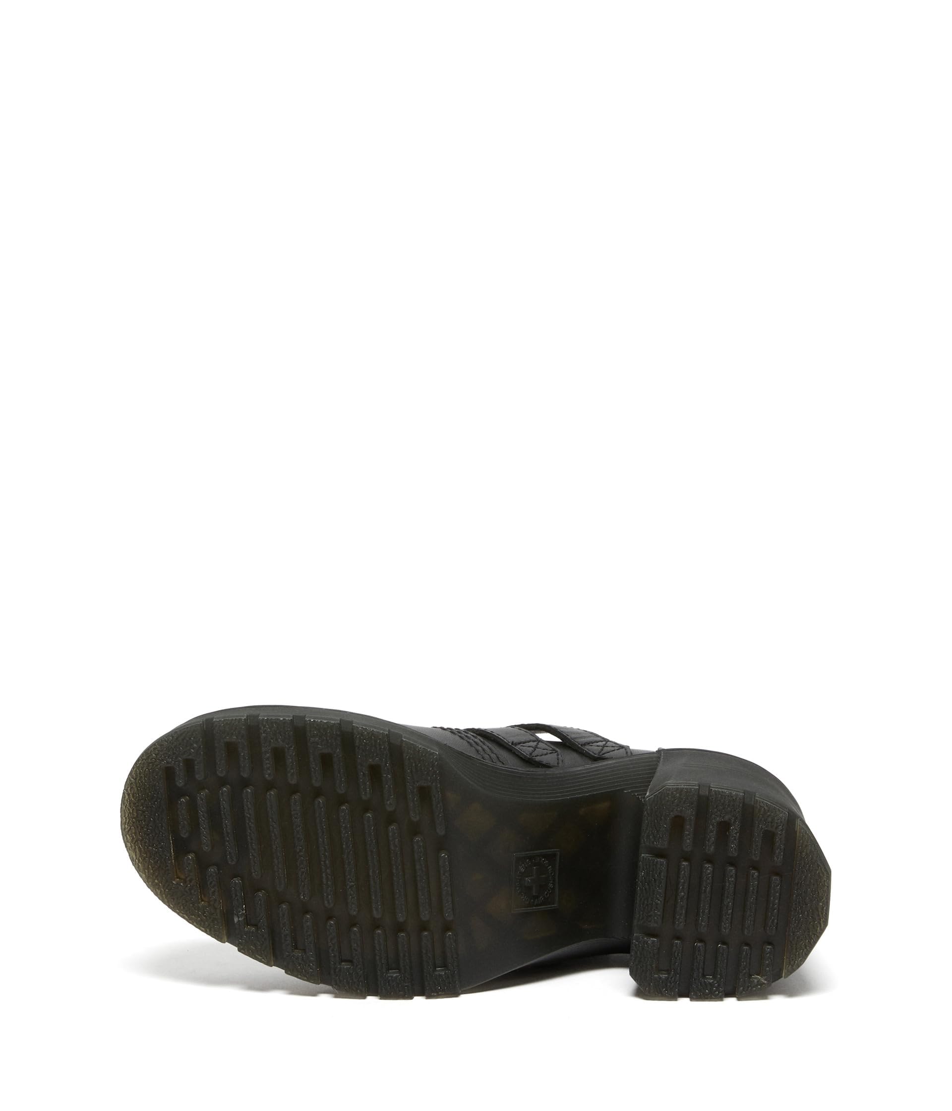 Dr. Martens Women's Eviee Platform: 7 Black Sendal