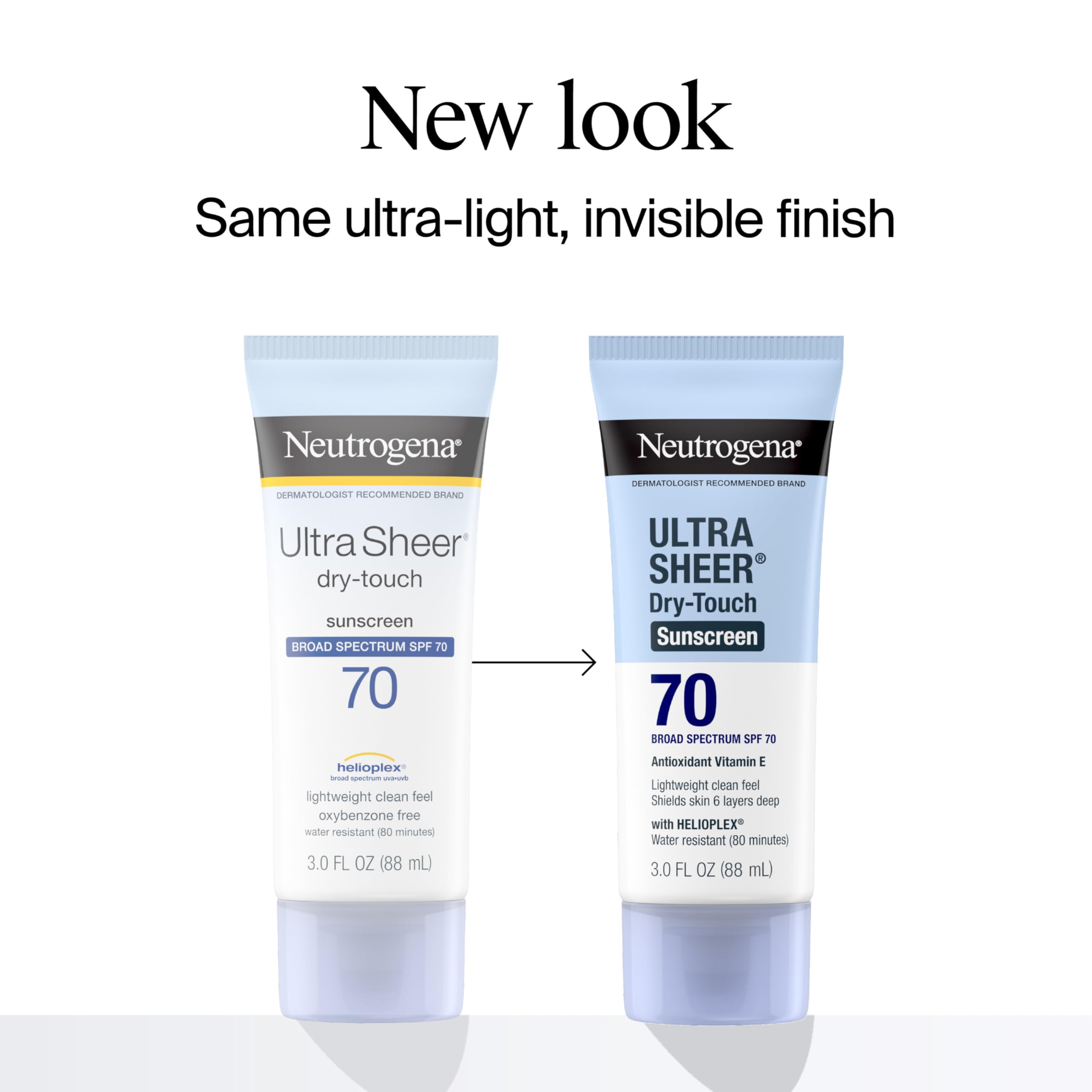 Neutrogena Ultra Sheer Dry-Touch Water Resistant and Non-Greasy Sunscreen Lotion with Broad Spectrum SPF 70, 3 Fl Oz (Pack of 1): 3 Fl Oz (Pack of 1) SPF 100+