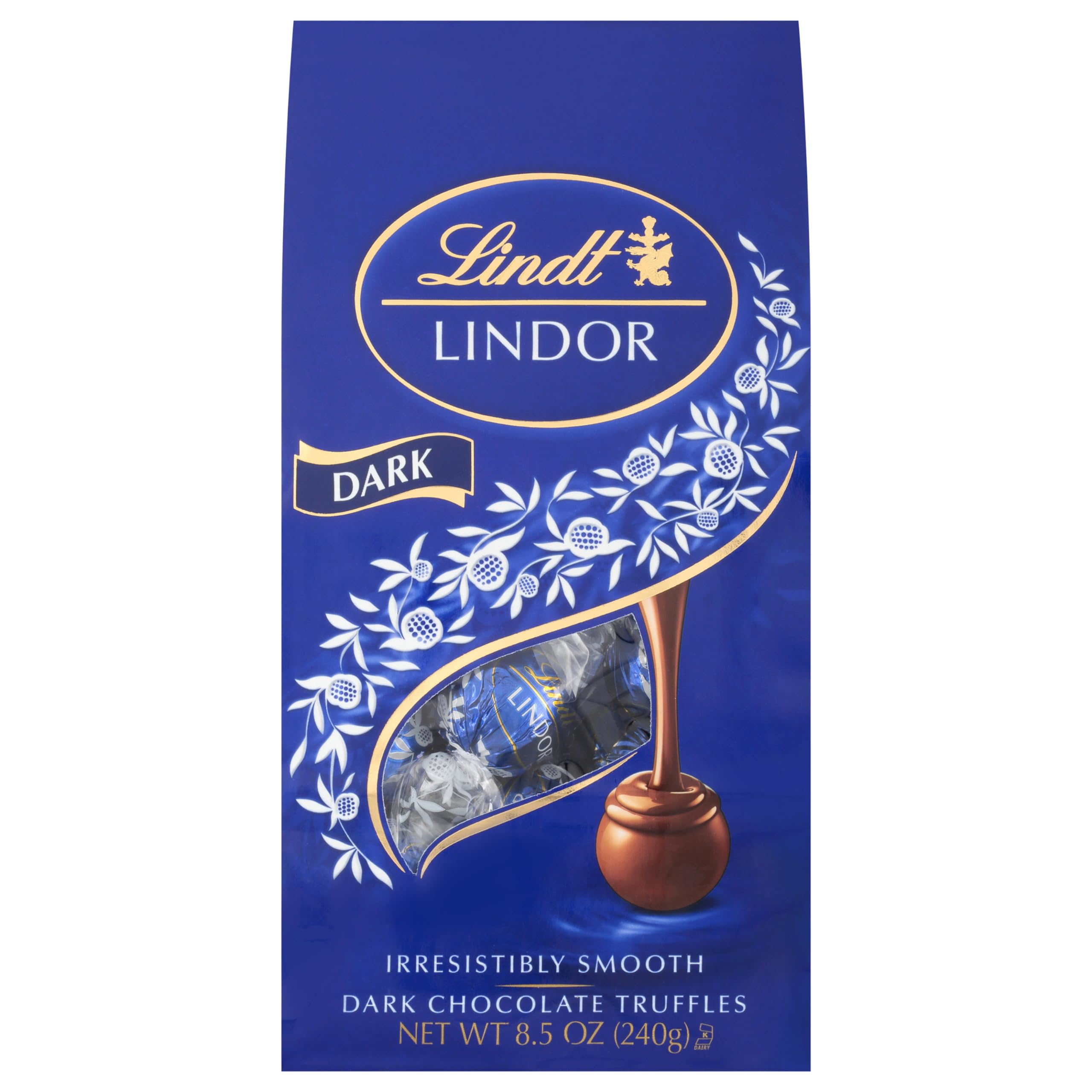 Lindt LINDOR OatMilk Dark Chocolate Candy Truffles, Non-Dairy Chocolate Truffles with Smooth, Melting Truffle Center, 5.1 oz.