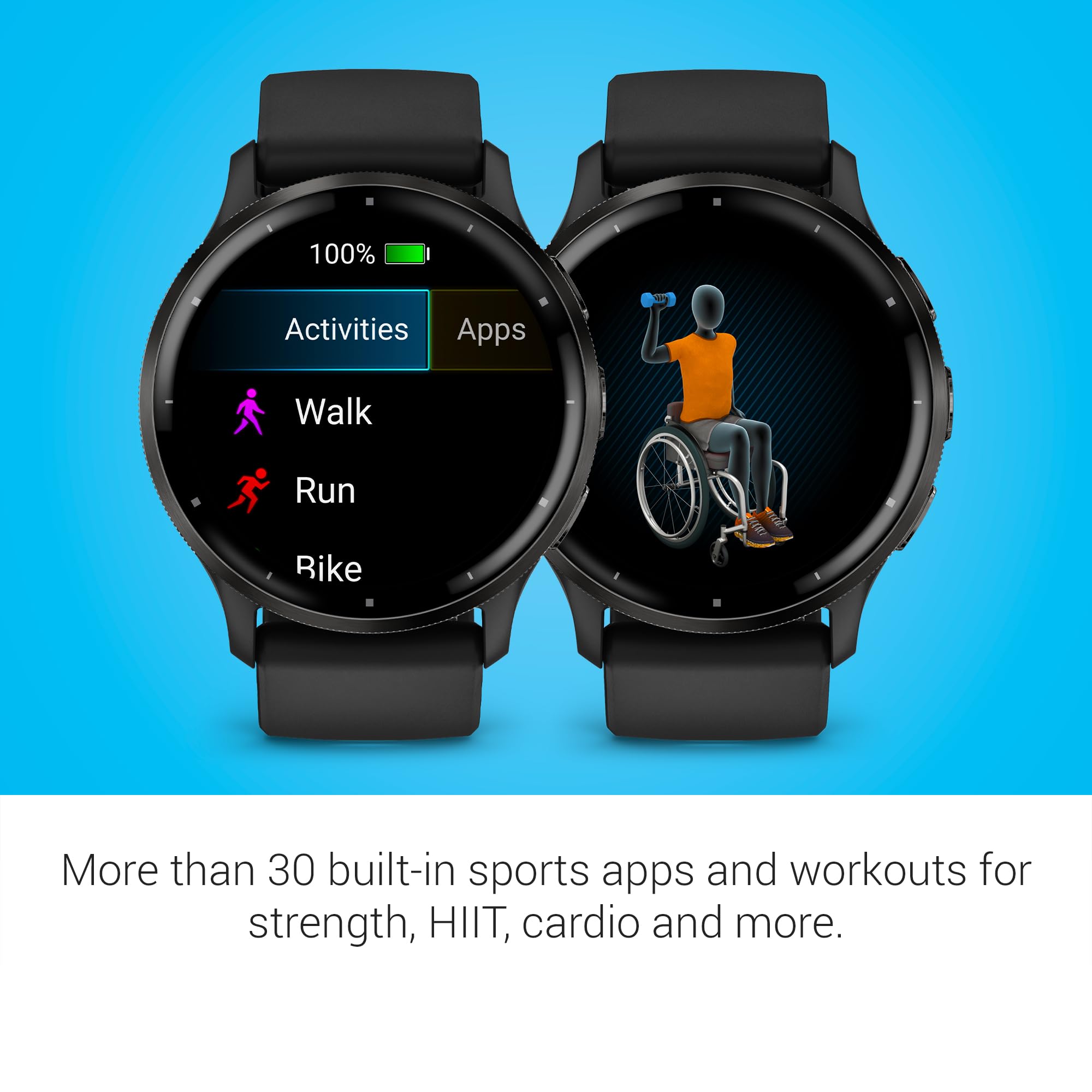 Garmin Venu 3S Running GPS Smartwatch with AMOLED Display, Advanced Health, Fitness Features, Up to 14 Day Battery Life with Signature Power Bundle | Slate with Pebble Gray Silicone Band