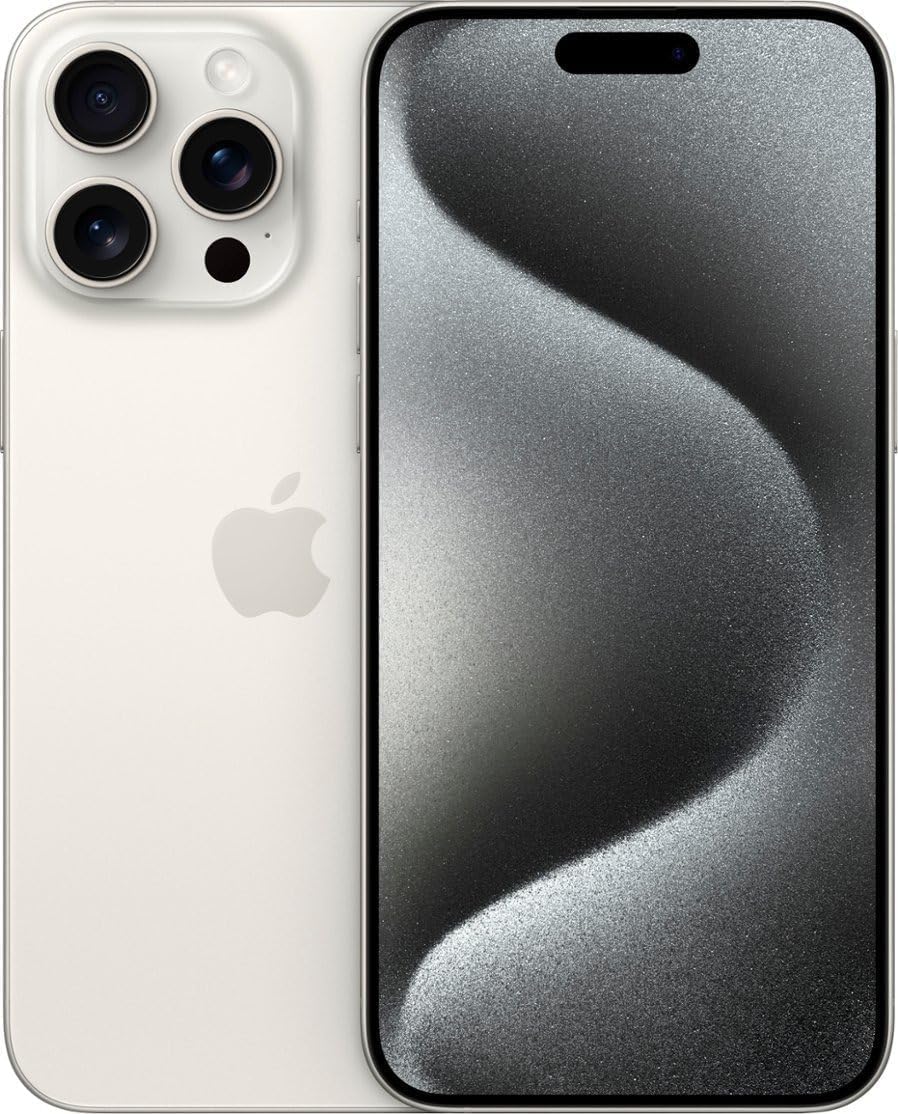 Apple iPhone 15 Pro, 1TB, White Titanium - AT&T (Renewed Premium)