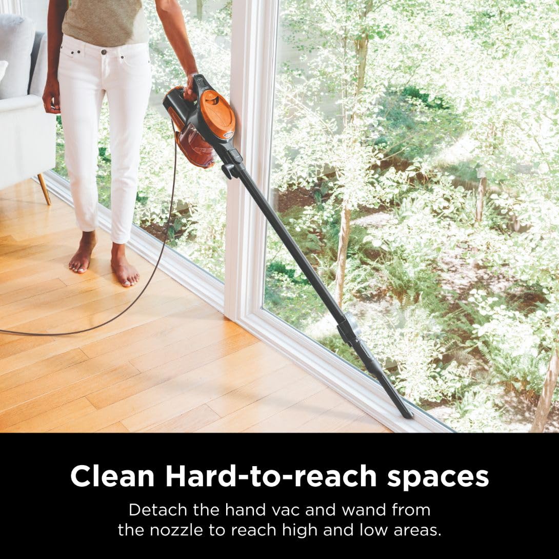 Shark HV371  DLX Corded Stick, Removable Hand Vacuum, Advanced Swivel Steering, XL Cup, Crevice Tool, Upholstery Tool & Anti-Allergen Dust Brush, Fuchsia, Capacity thumbnail 3