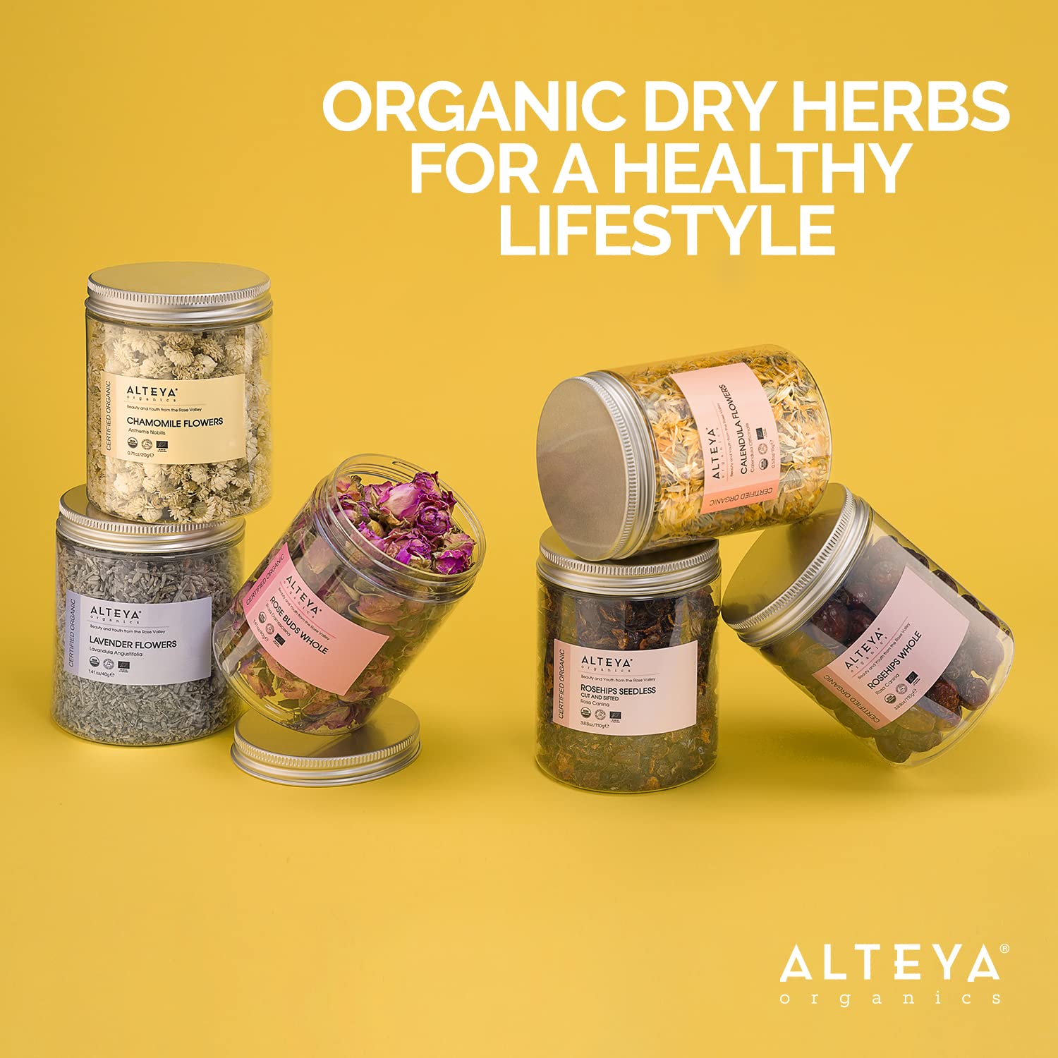 Alteya Organics Organic Lavender Flowers - USDA Certified Organic Lavender Tea - Herbal - 2.82 Oz: 2.82 Ounce (Pack of 1)