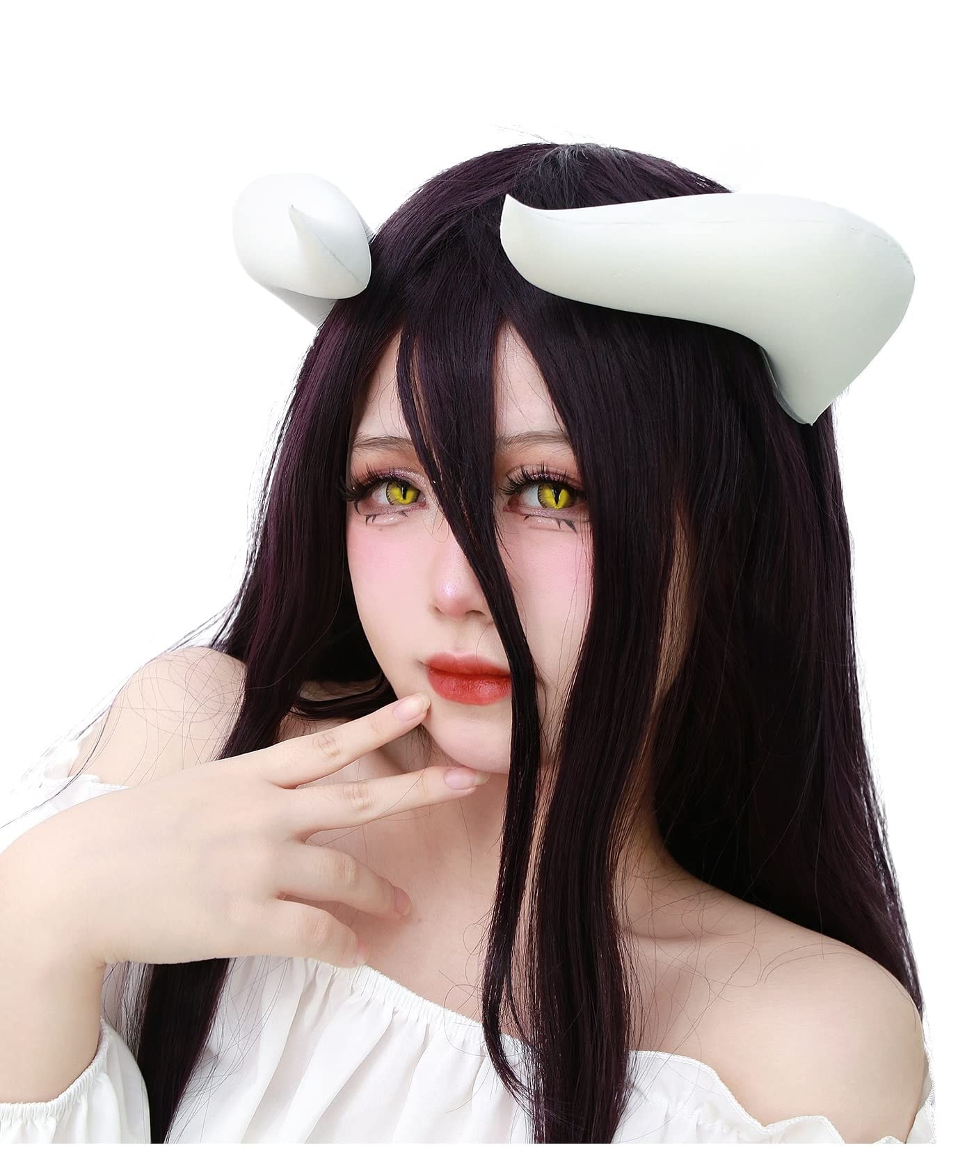 C-ZOFEK White Cosplay  with Clips for Bowsette Cosplay Costume Halloween Accessory: Horns