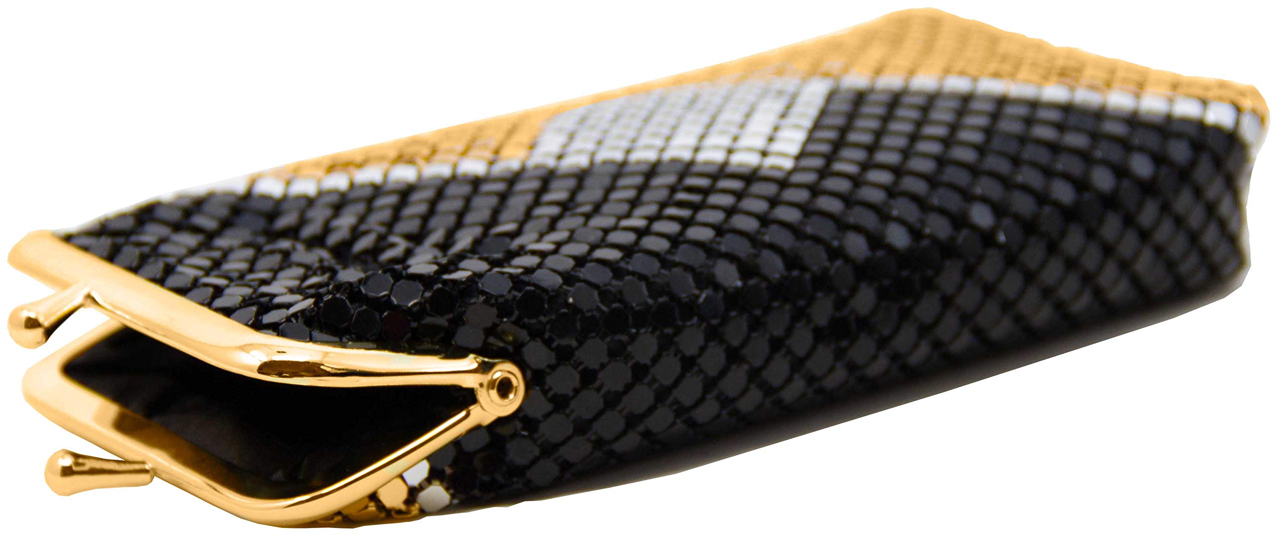 Black Gold Silver Soft 4mm Metallic Mesh (Full Pack 100s or 120s) Cigarette Case Purse with Lighter Pocket thumbnail 4