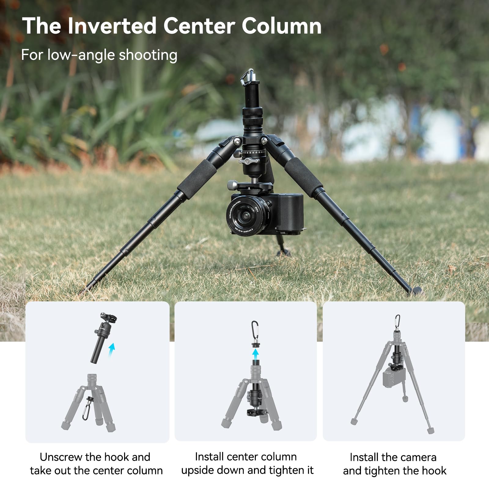 SmallRig VT-20 Aluminum Mini Tripod, 20" Desktop Tripod with 360° Ball Head, Compact Desktop Tripods for DSLR Camera Video Camcorder, Load up to 13lb/6kg-4289: SmallRig VT-20 Aluminum Mini Tripod, 20" Desktop Tripod with 360° Ball Head, Compact Desktop Tripods for DSLR Camera Video Camcorder, Load up to 13lb/6kg-4289
