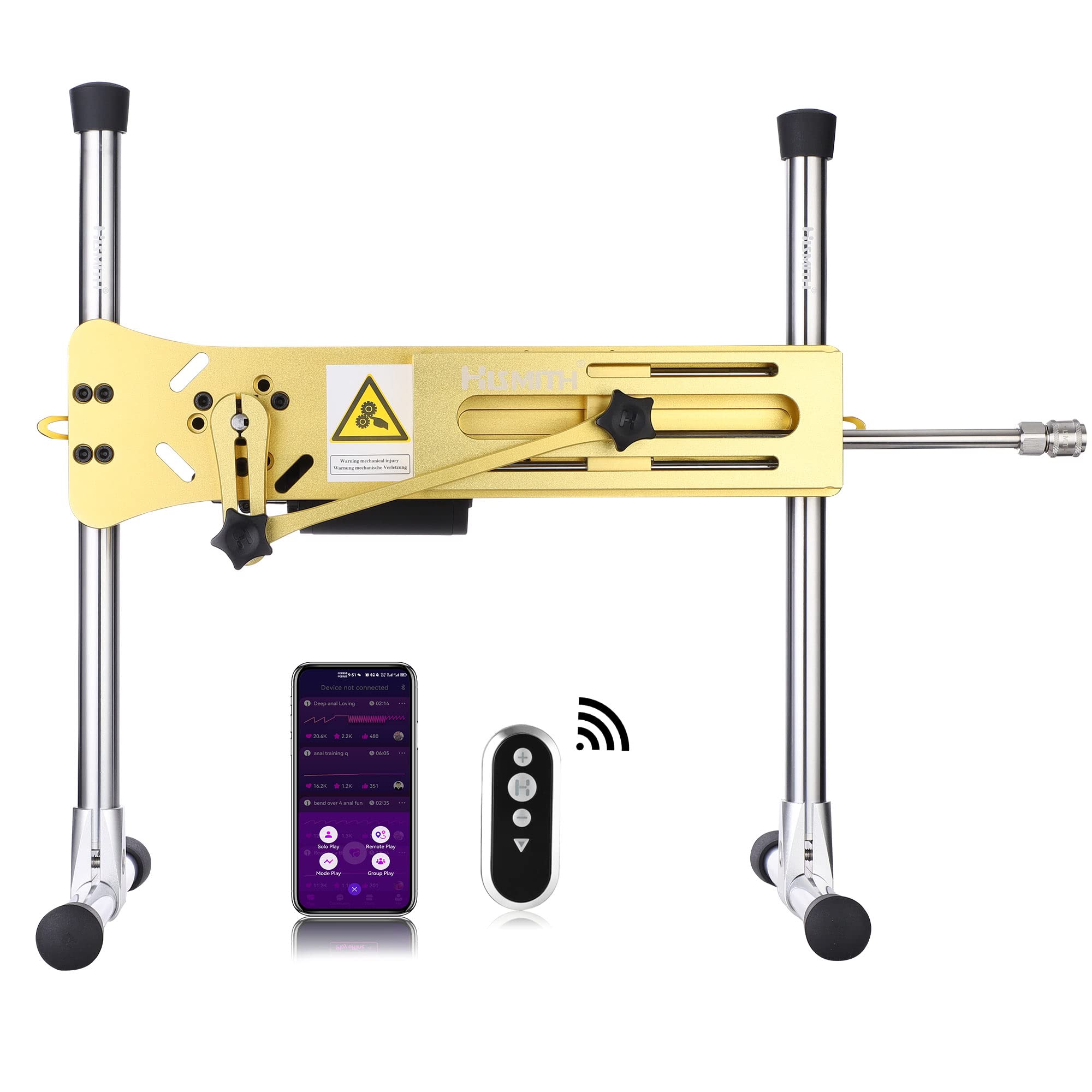 Hismith Premium 3.0 Pro, Sex Machine with KlicLok System, Wire and Intelligent APP Controlled Love Machine with Dildo,Purple thumbnail 1