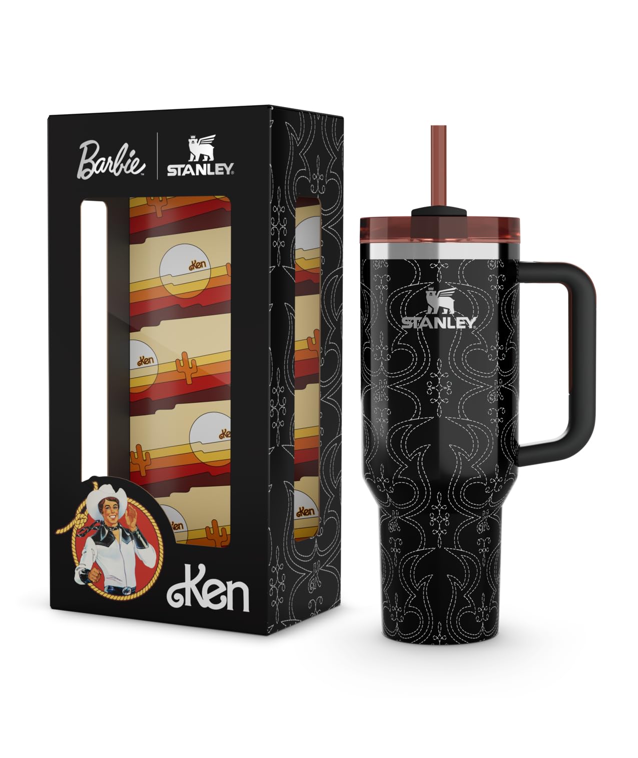 Stanley x Barbie™ ’70s Superstar Quencher 40 Oz: '80s Western Ken