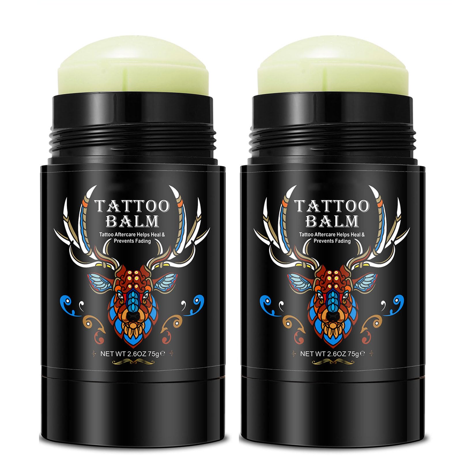 Tattoo Aftercare Butter Balm, 2.6 oz, Old & New Tattoo Moisturizer Healing Brightener for Color Enhance, Natural Organic Tattoo Cream thumbnail 1