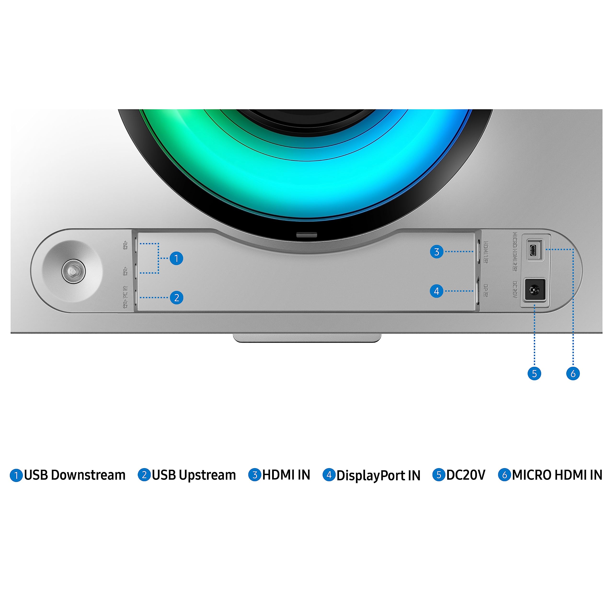 SAMSUNG 49" Odyssey G9 Series 1000R Curved Gaming Monitor LS49CG954ENXZA, DQHD, 1ms(GtG), VESA DisplayHDR 1000, 240Hz, AMD FreeSync Premium Pro, Height Adjustable Stand, Ultrawide Screen, 2024: 240Hz Refresh Rate OLED Glossy Panel Smart | DP Cable